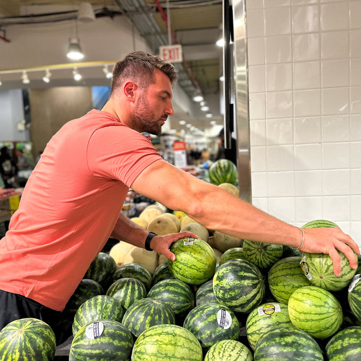 Organic Athletic Fit Crew Neck T-Shirt / Steel