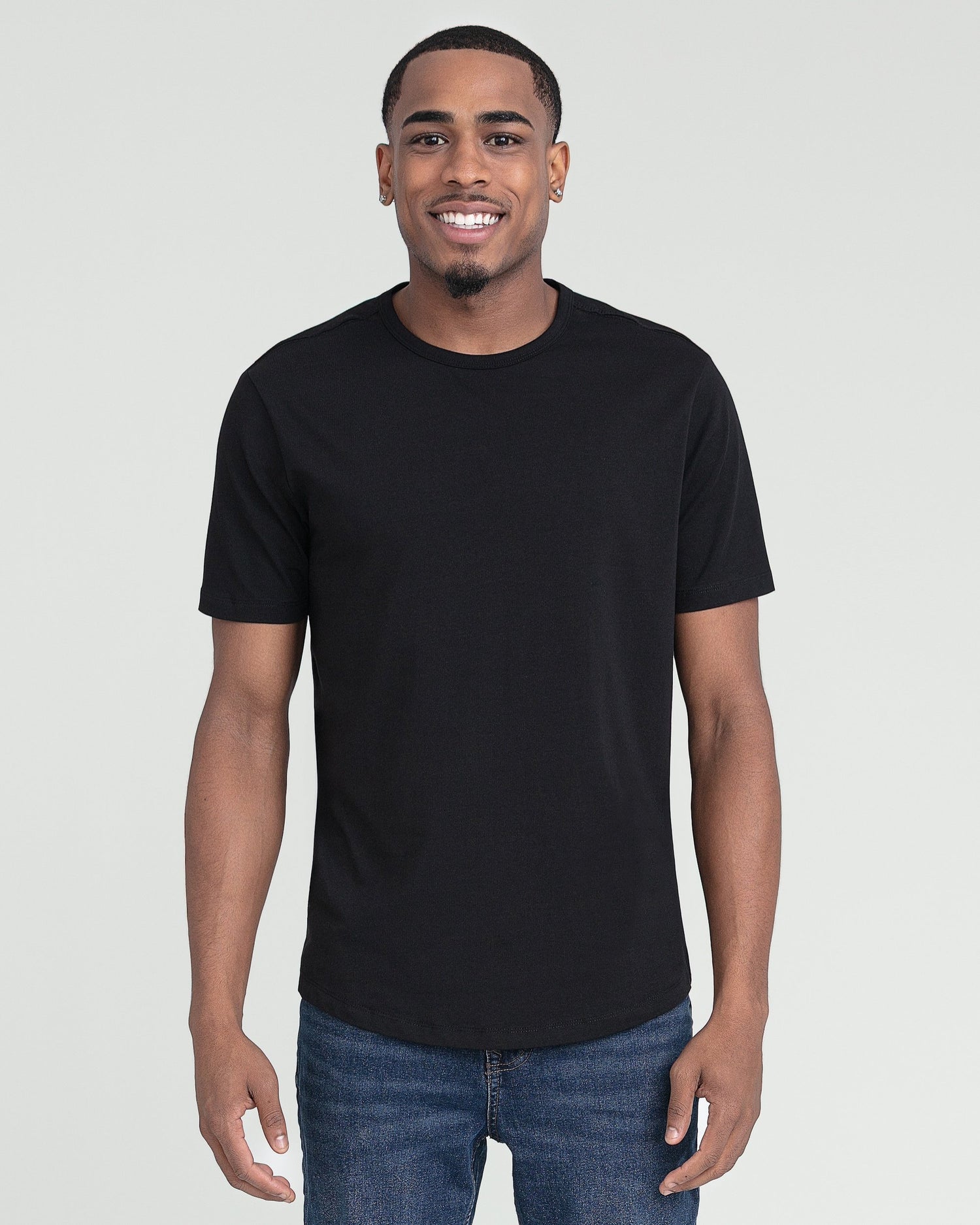 Organic Crew Neck T-Shirt / Black