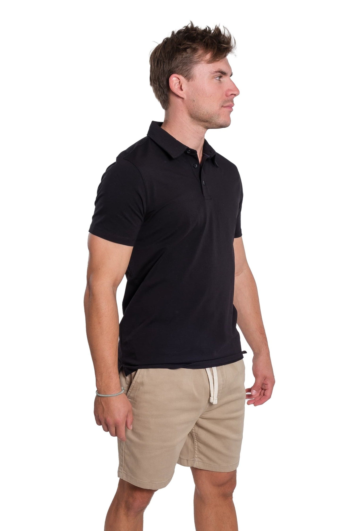 Organic Polo Shirt / Black