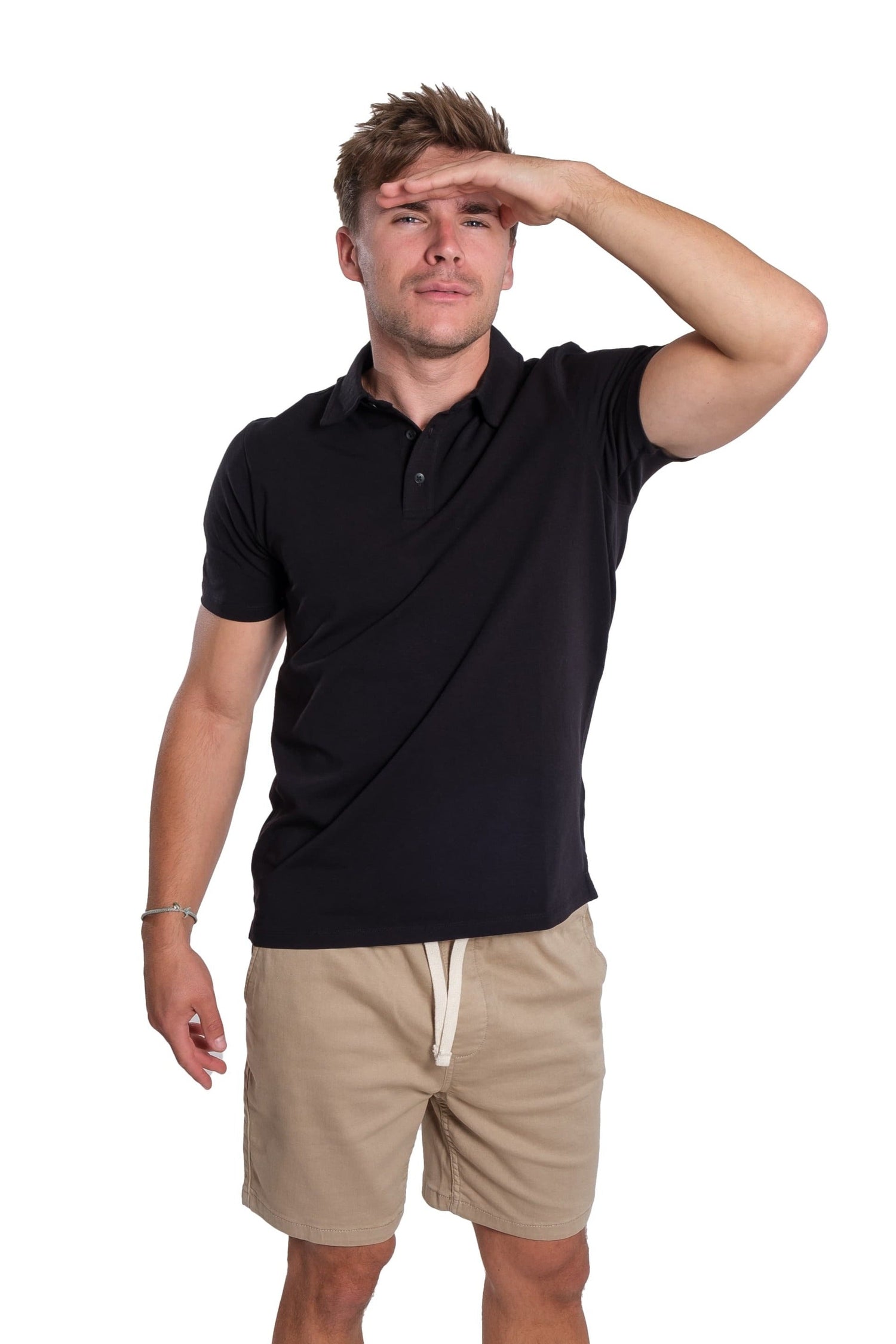 Organic Polo Shirt / Black