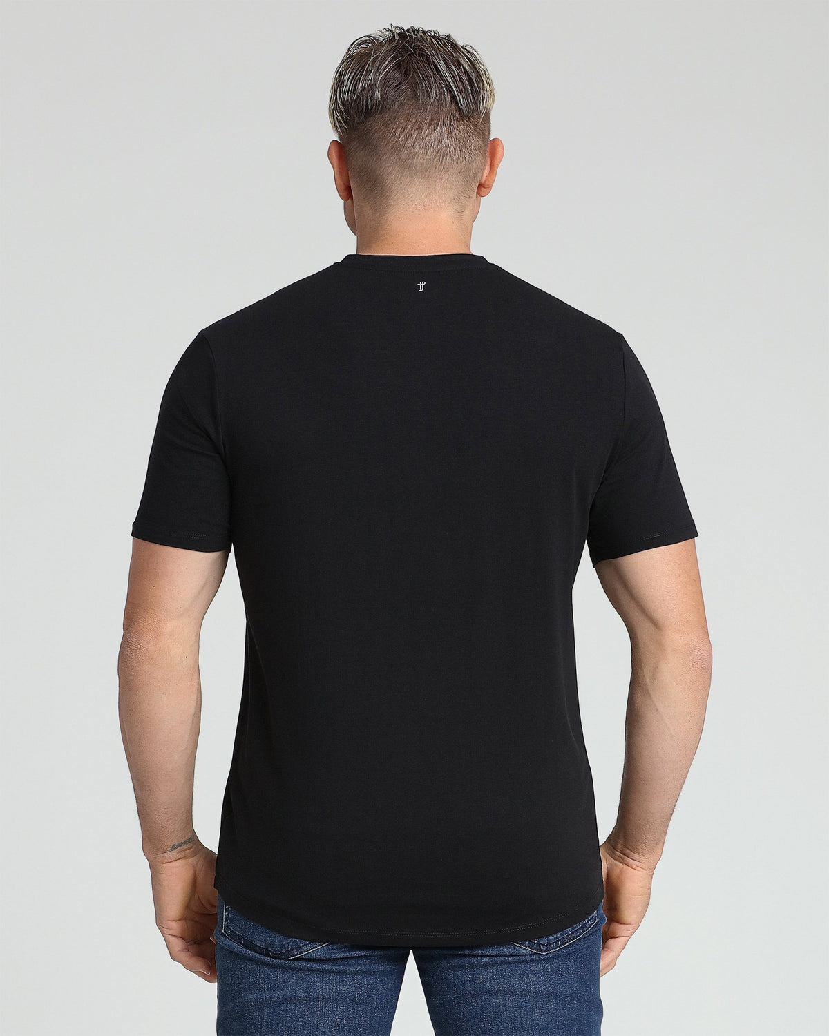 Organic V-Neck T-Shirt 6 Pack / Black