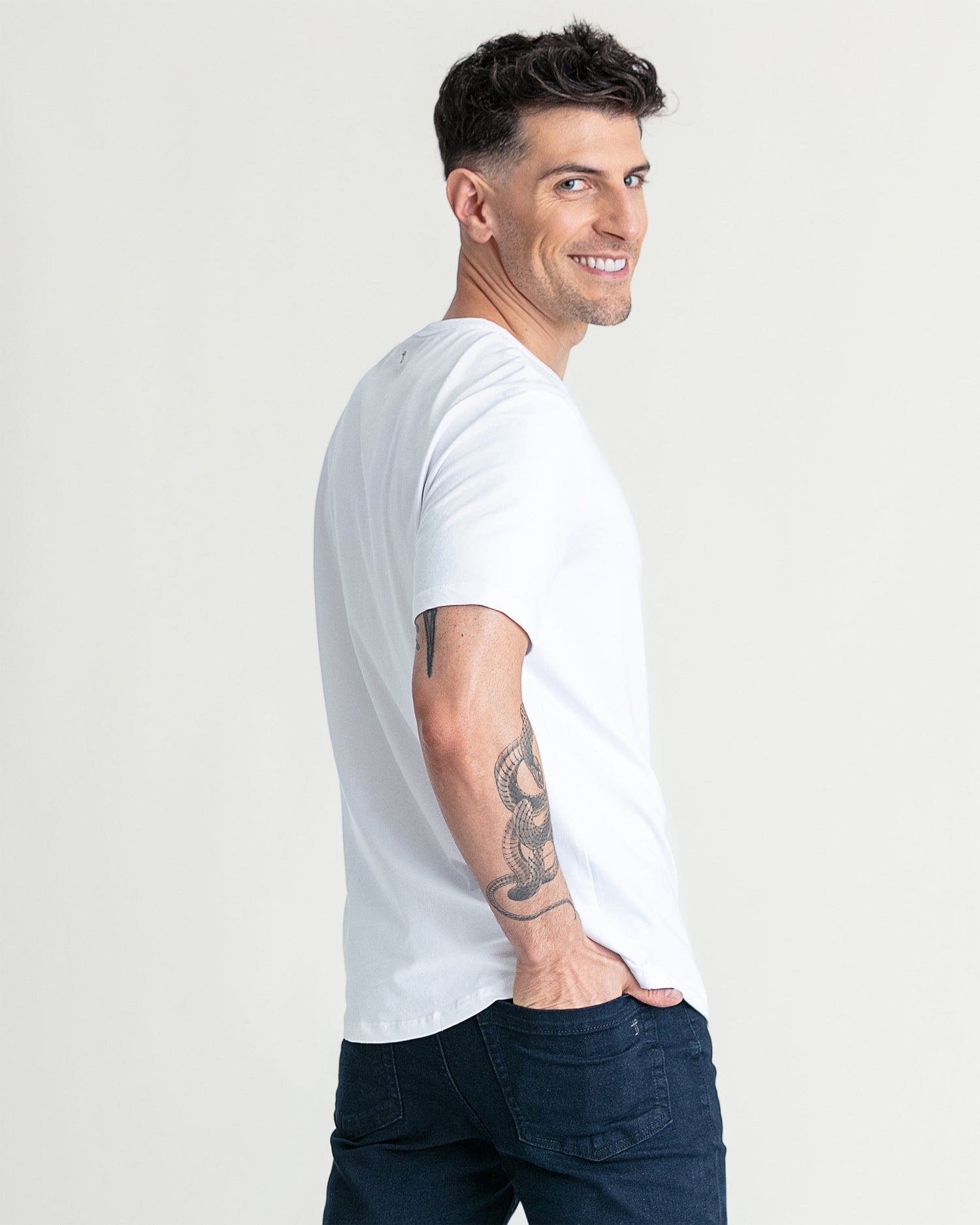 Organic Crew Neck T-Shirt / White