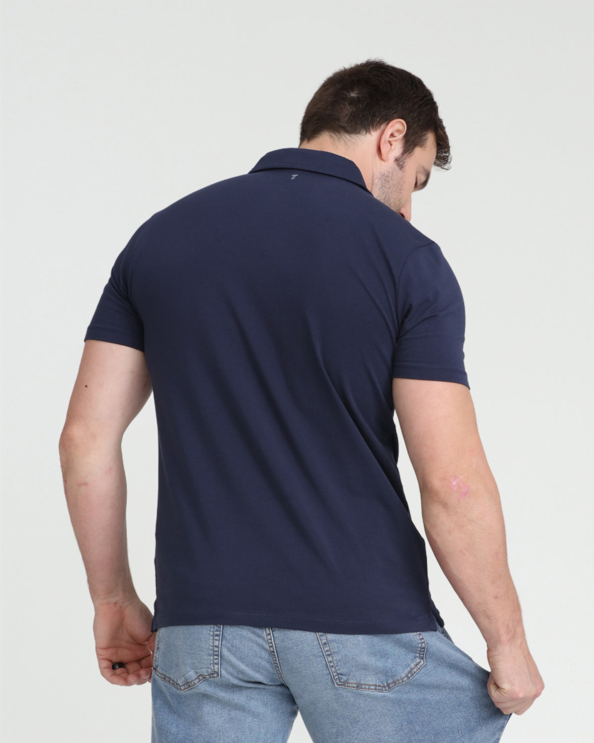 Organic Polo Shirt / Navy