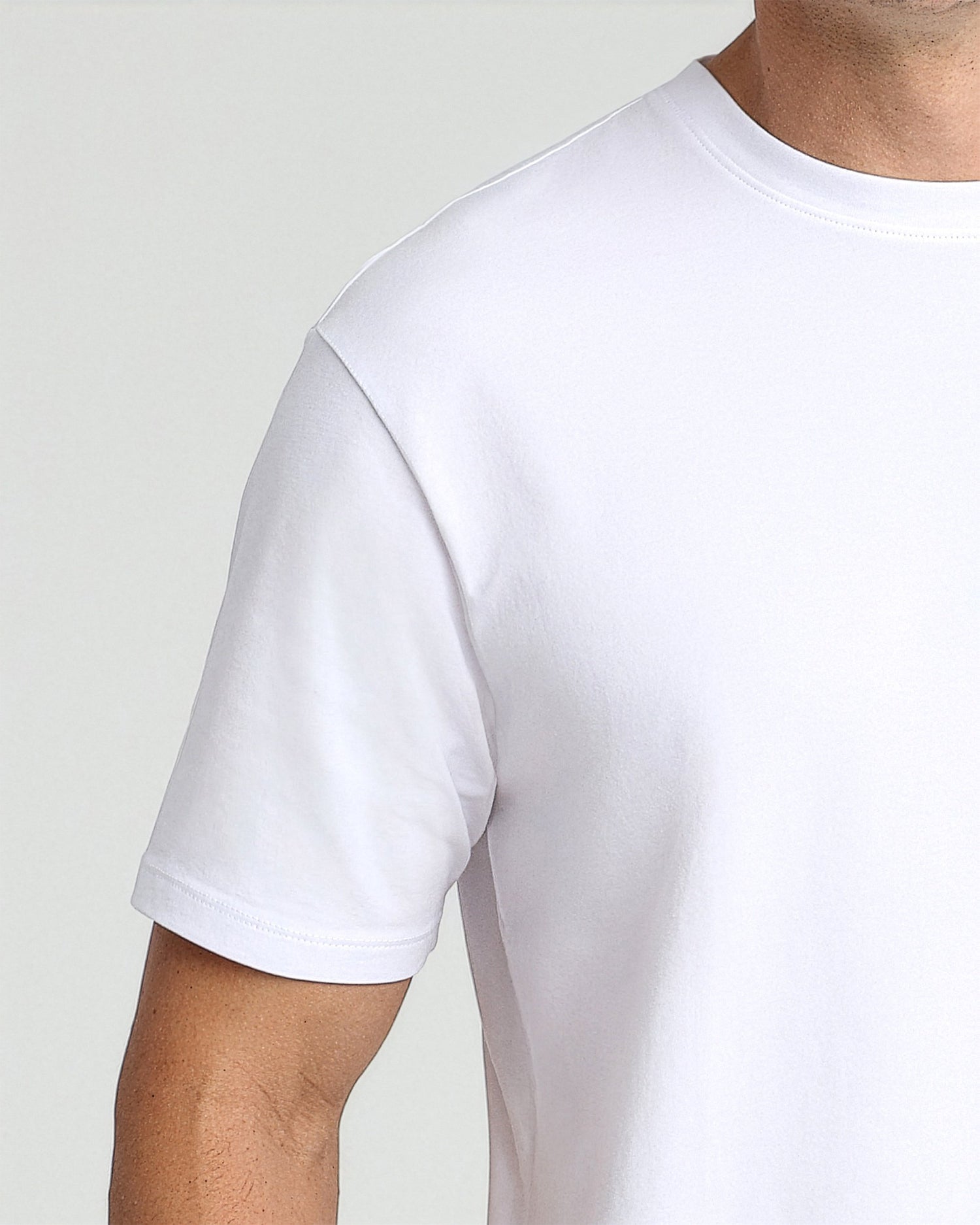 Organic Athletic Fit Crew Neck T-Shirt / White