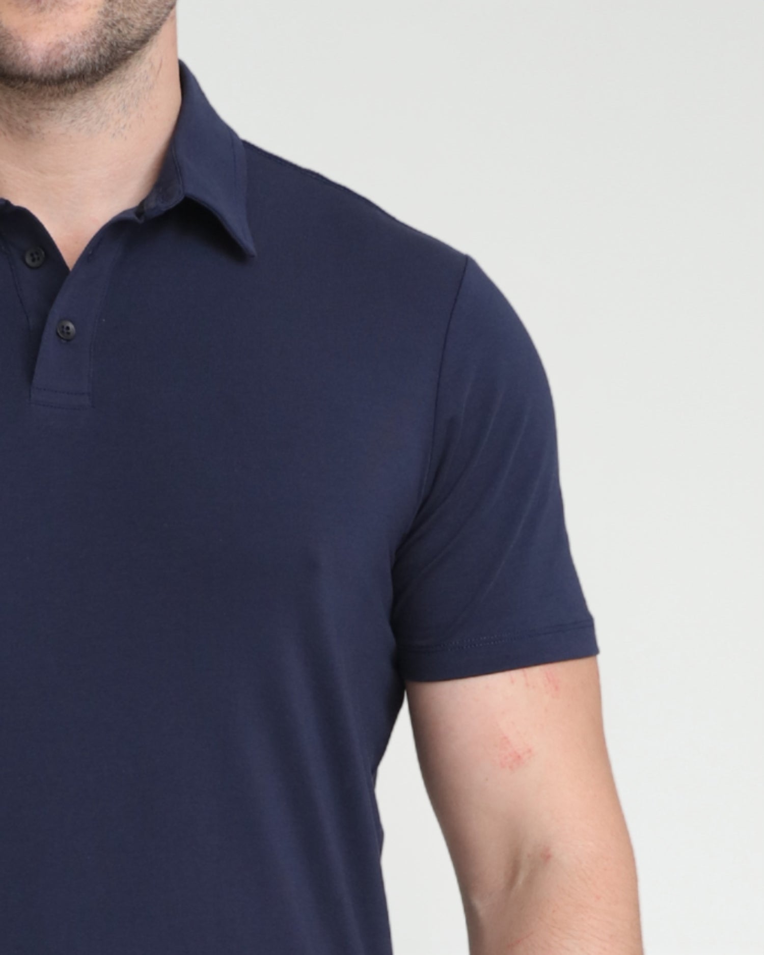 Organic Polo Shirt / Navy