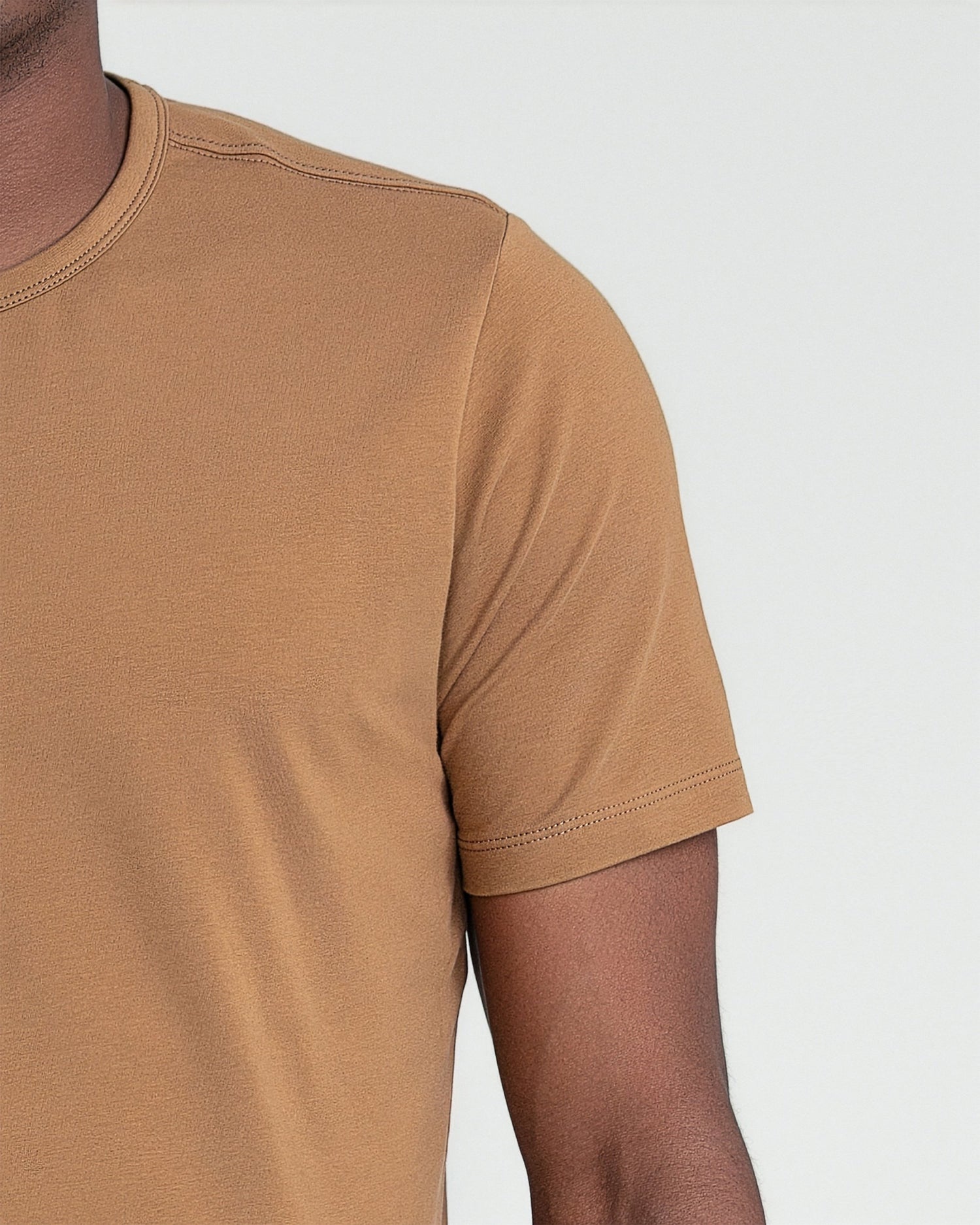 Organic Crew Neck T-Shirt / Tobacco