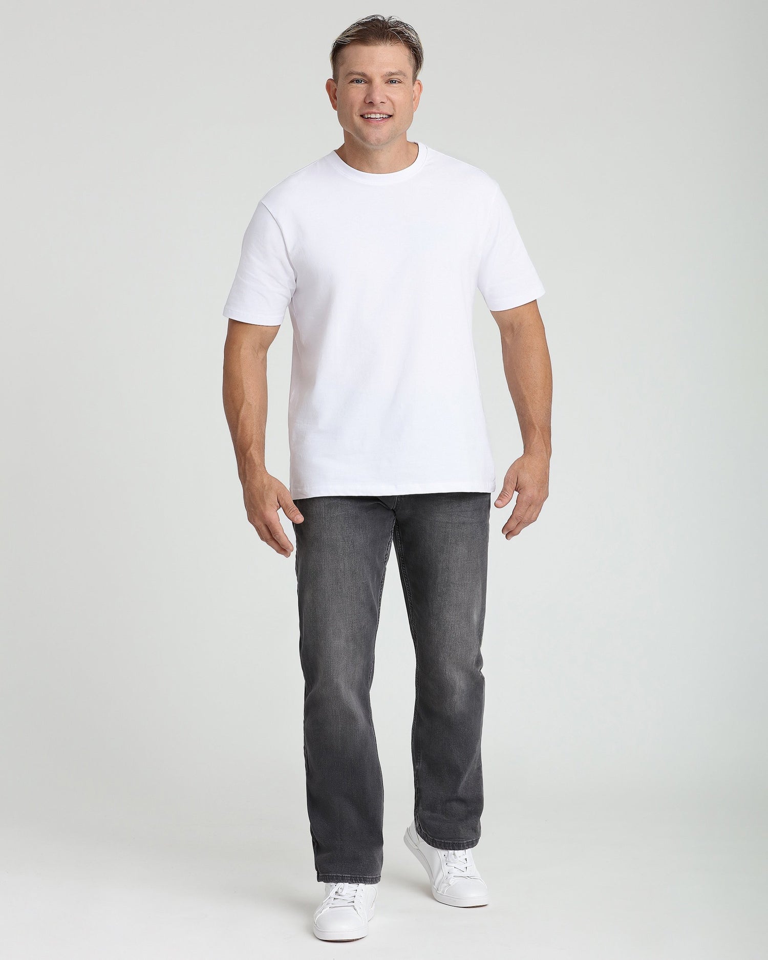 Organic Athletic Fit Crew Neck T-Shirt / White