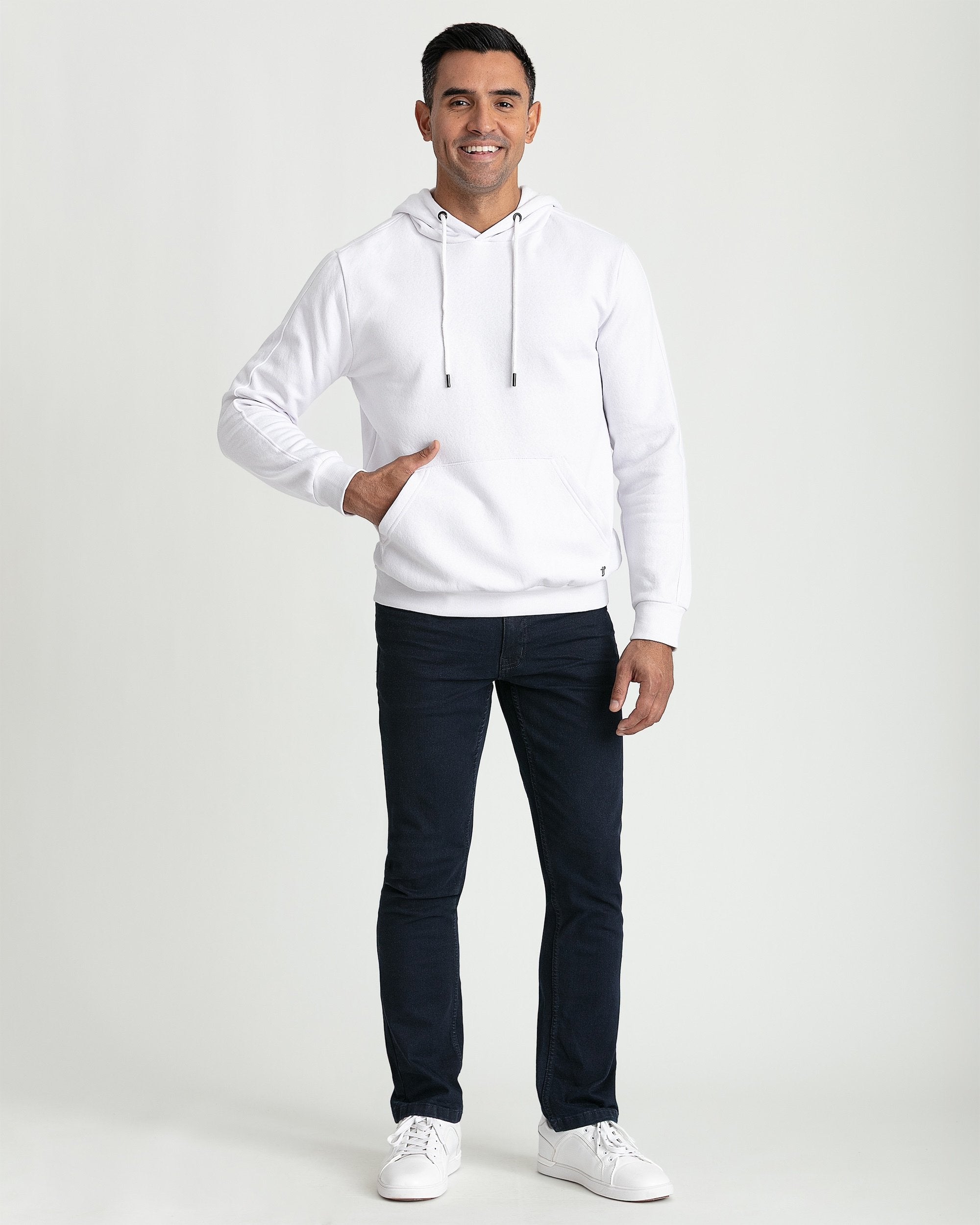 dress shirt with hoodie Men's | Hoodie / White