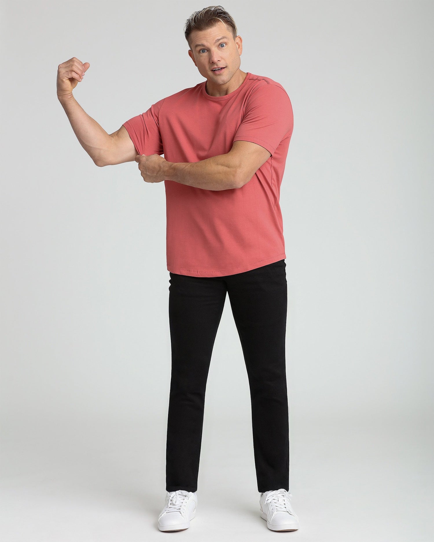 Organic Crew Neck T-Shirt 6 Pack / Nantucket Red