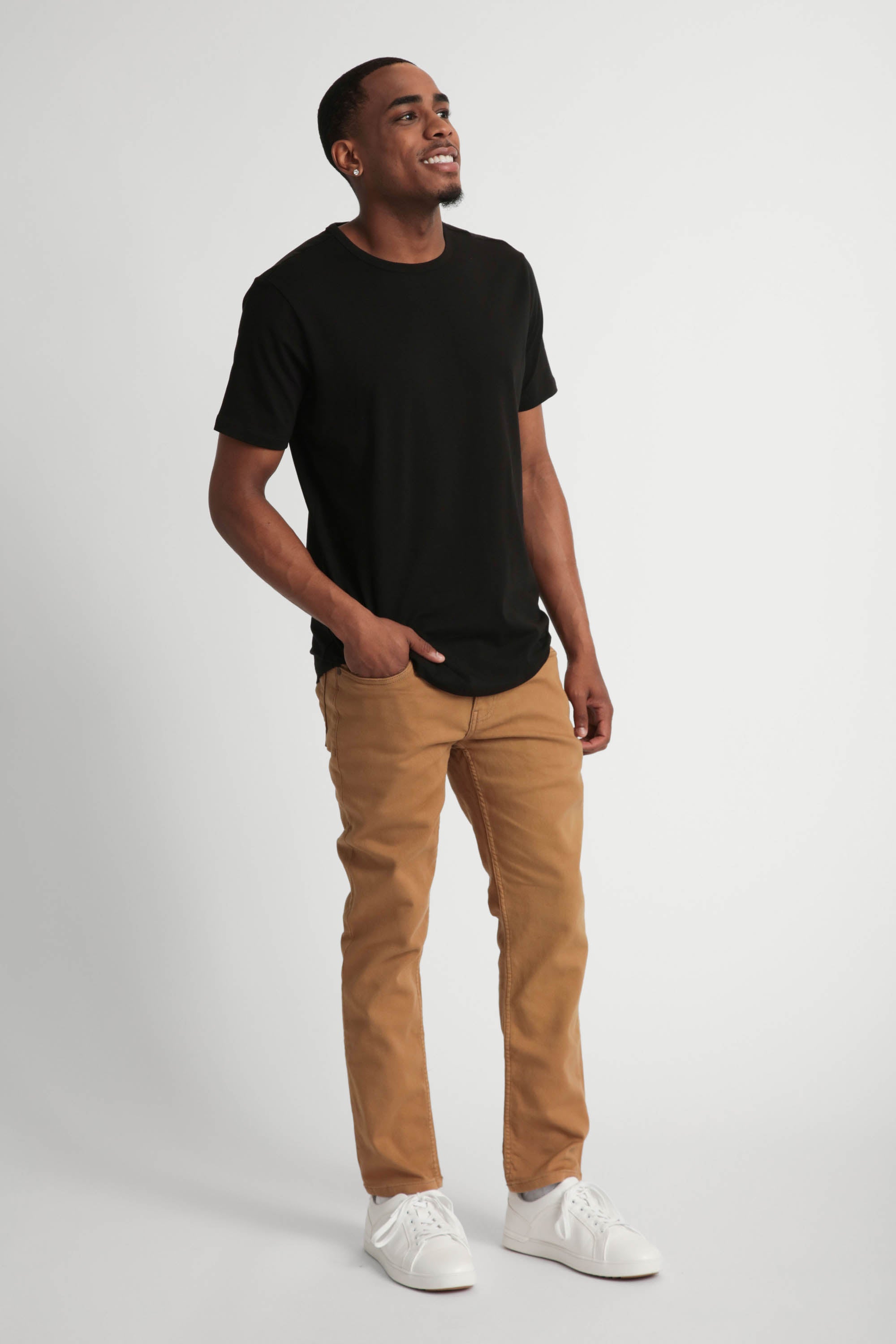 Men's Slim Khakis - Tobacco Brown | The Perfect Jean
