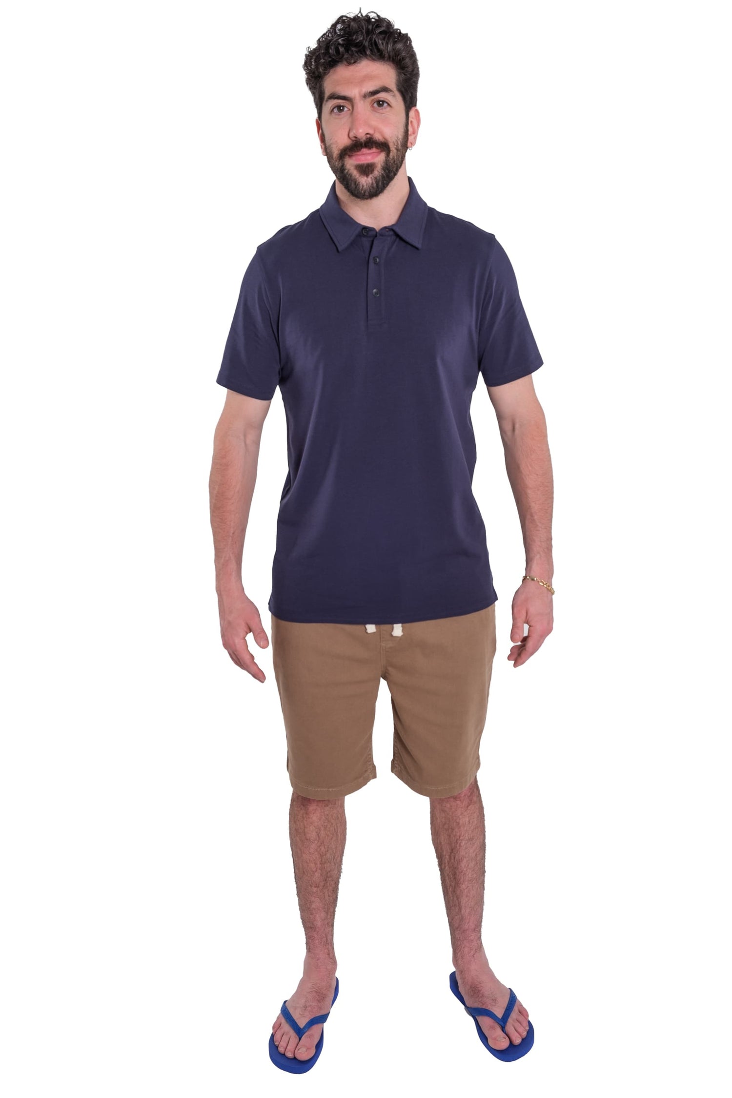 Organic Polo Shirt / Navy