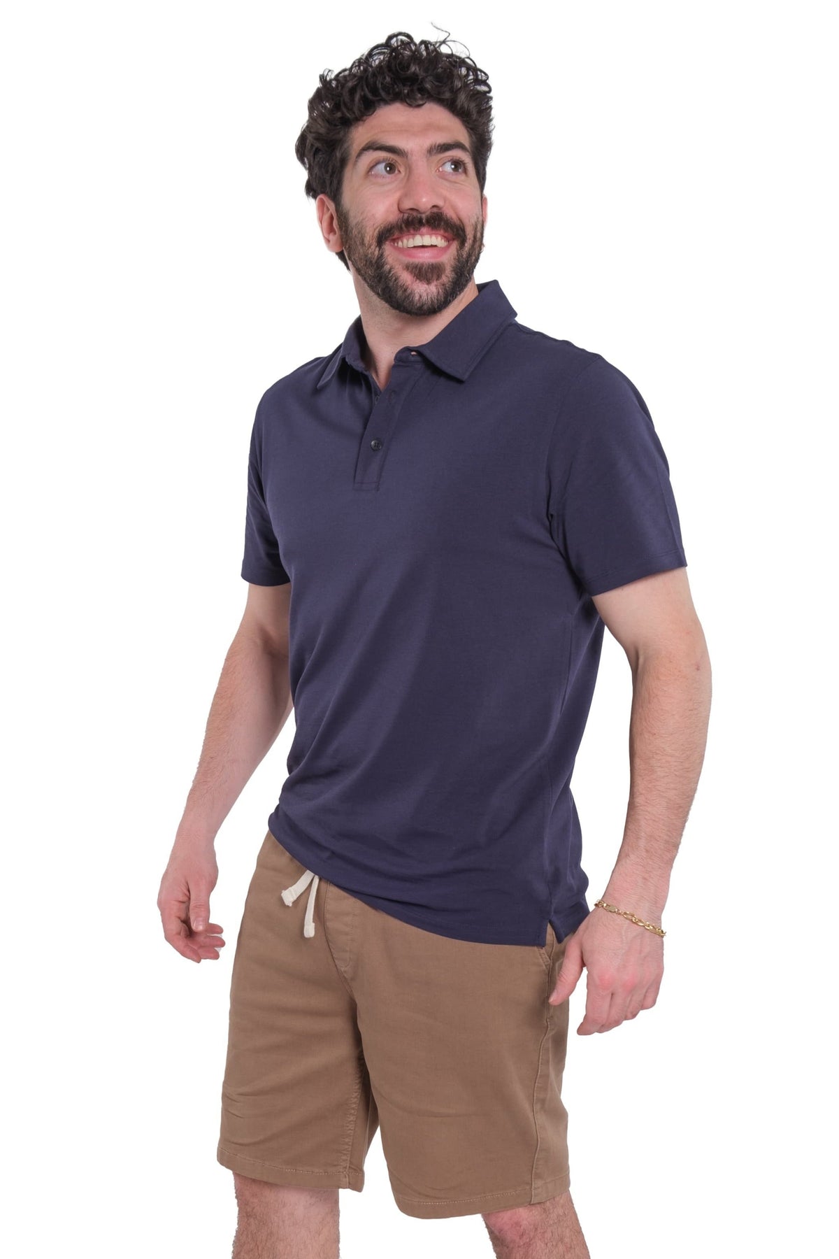 Organic Polo Shirt / Navy