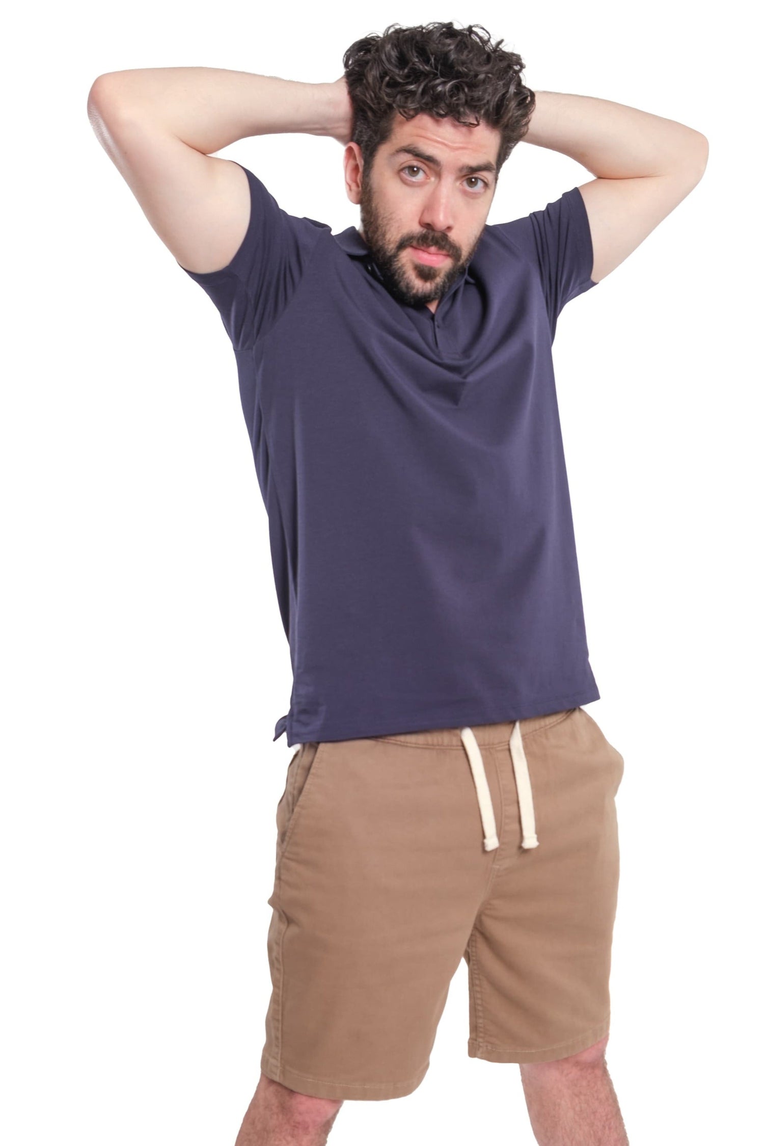 Organic Polo Shirt / Navy