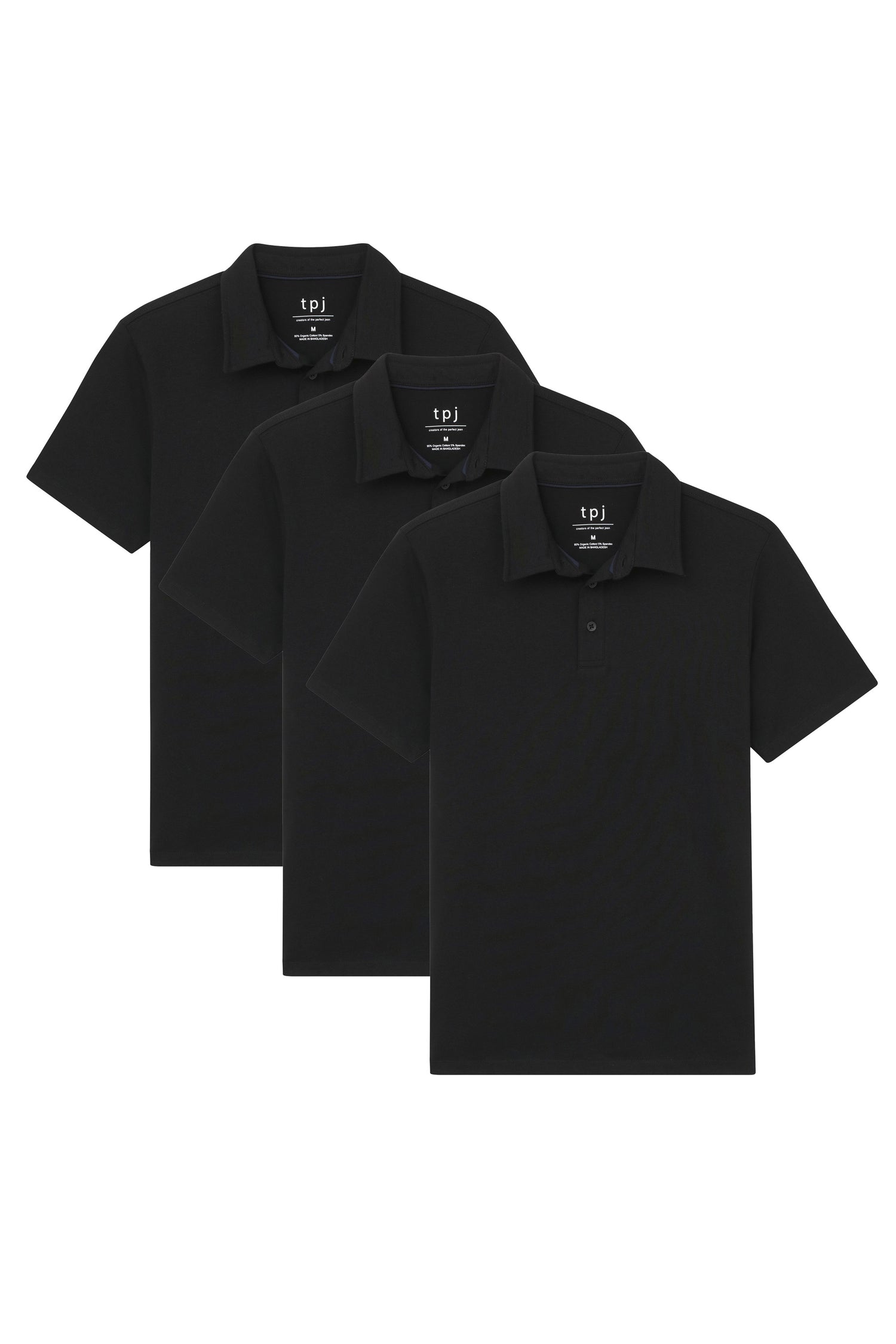 Organic Slim Fit Polo 3 Pack