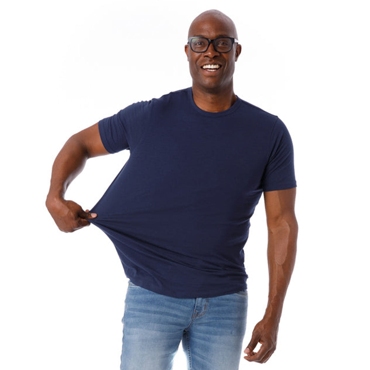Organic Crew Neck T-Shirt 3 Pack / Navy | The Perfect Jean Organic Crew Neck T-Shirt 3 Pack / Navy | The Perfect Jean