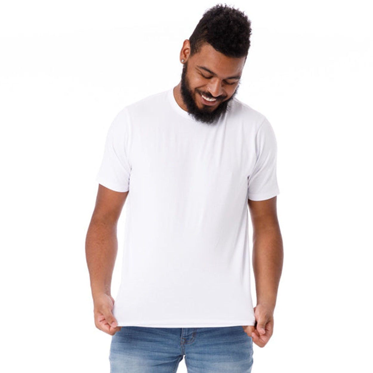 Organic Crew Neck T-Shirt / White | The Perfect Jean