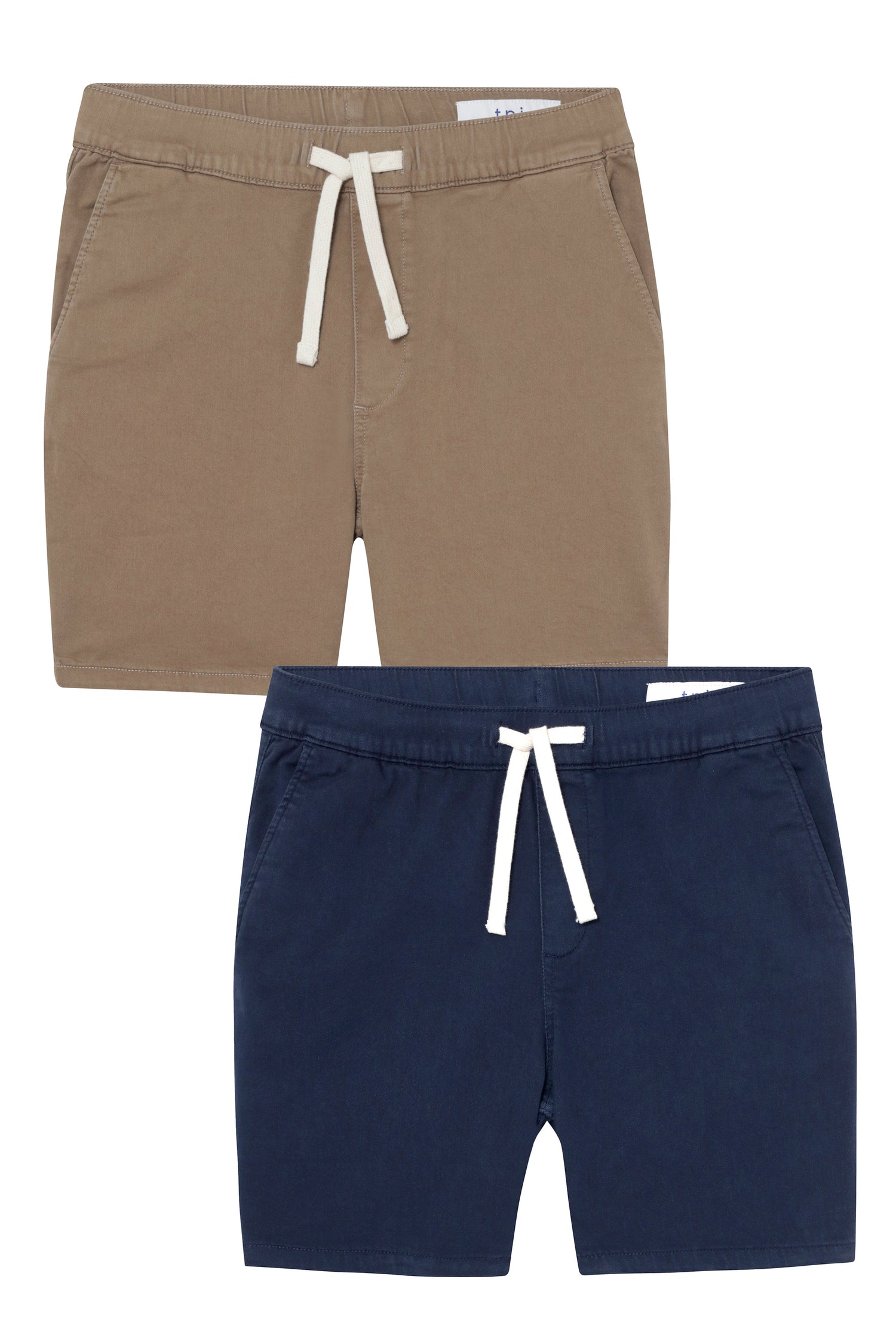 Everyday Comfort Shorts (Slim Fit) / Dark Khaki & Navy