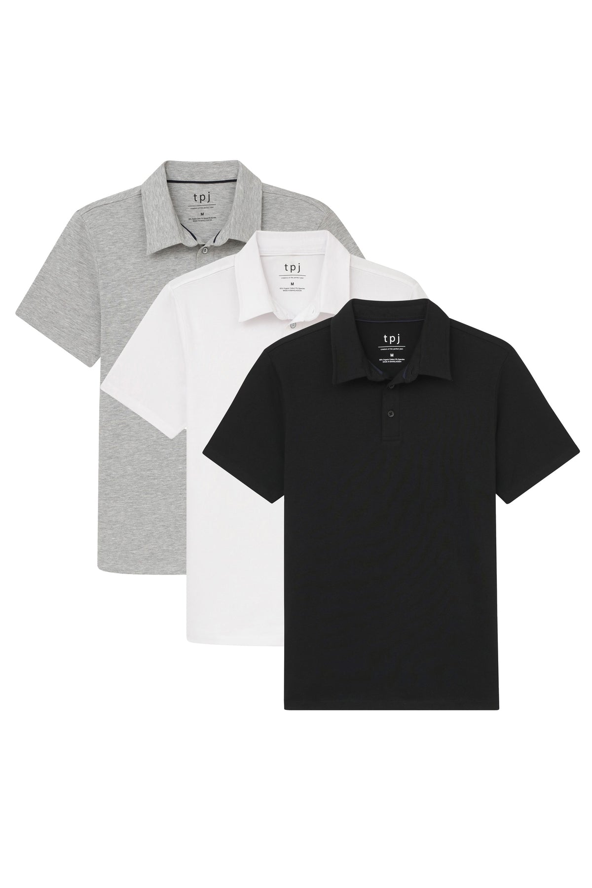 Organic Slim Fit Polo 3 Pack