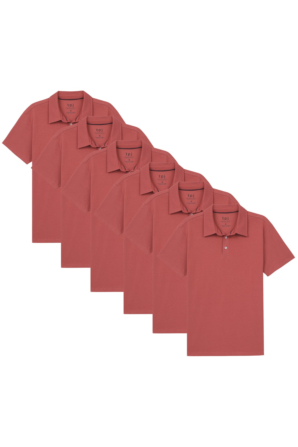 Organic Polo Shirt 6 Pack / Nantucket Red
