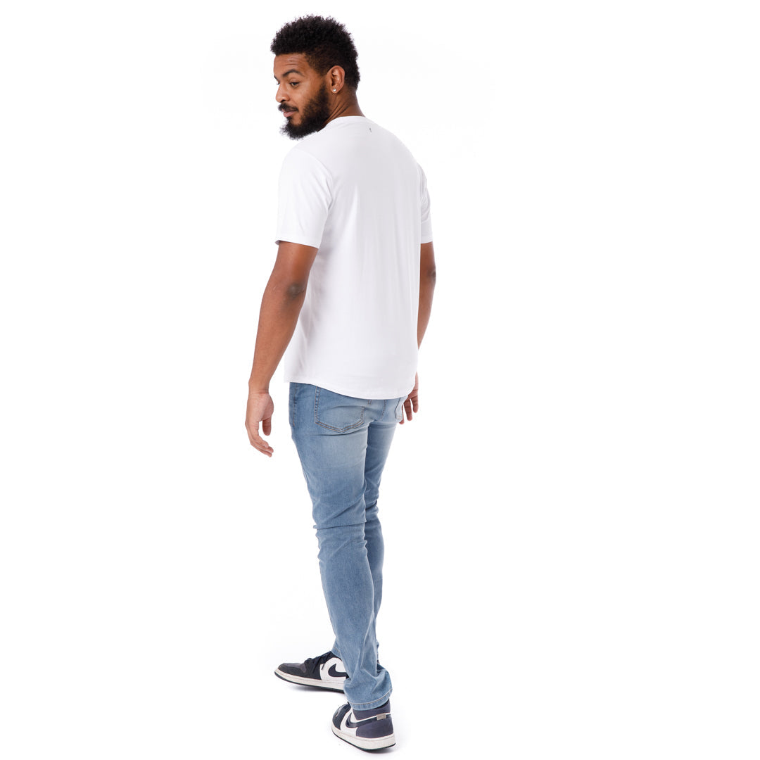White / Crew Neck T-Shirt | The Perfect Jean