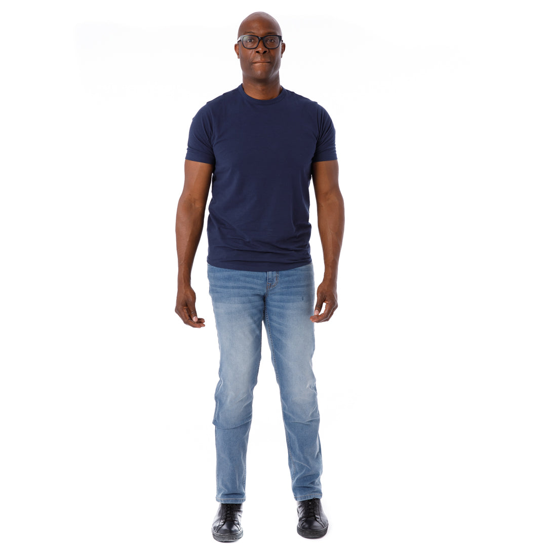 Shirt with outlet dark blue jeans