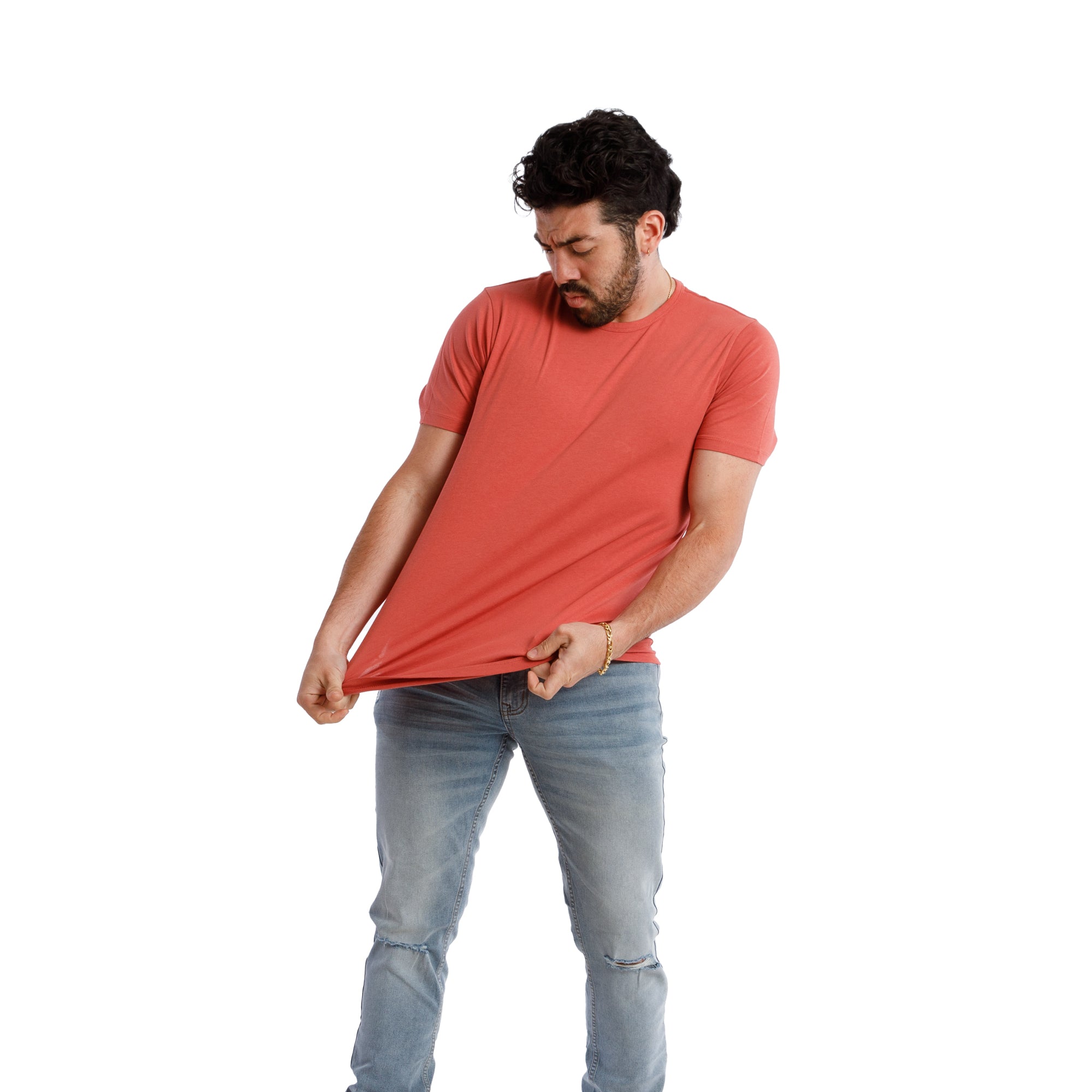 Crew Neck / Nantucket Red T-Shirt | The Perfect Jean