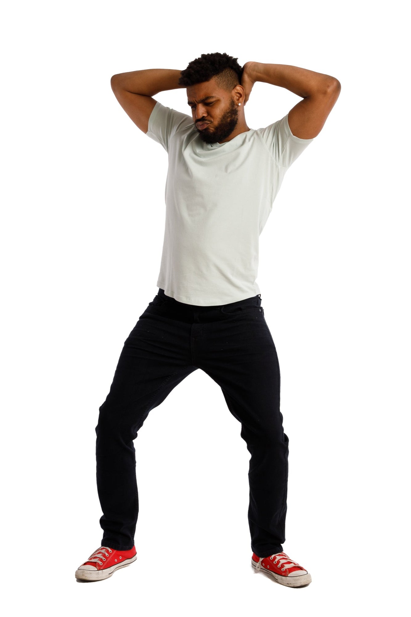 Organic V-Neck T-Shirt / Mint