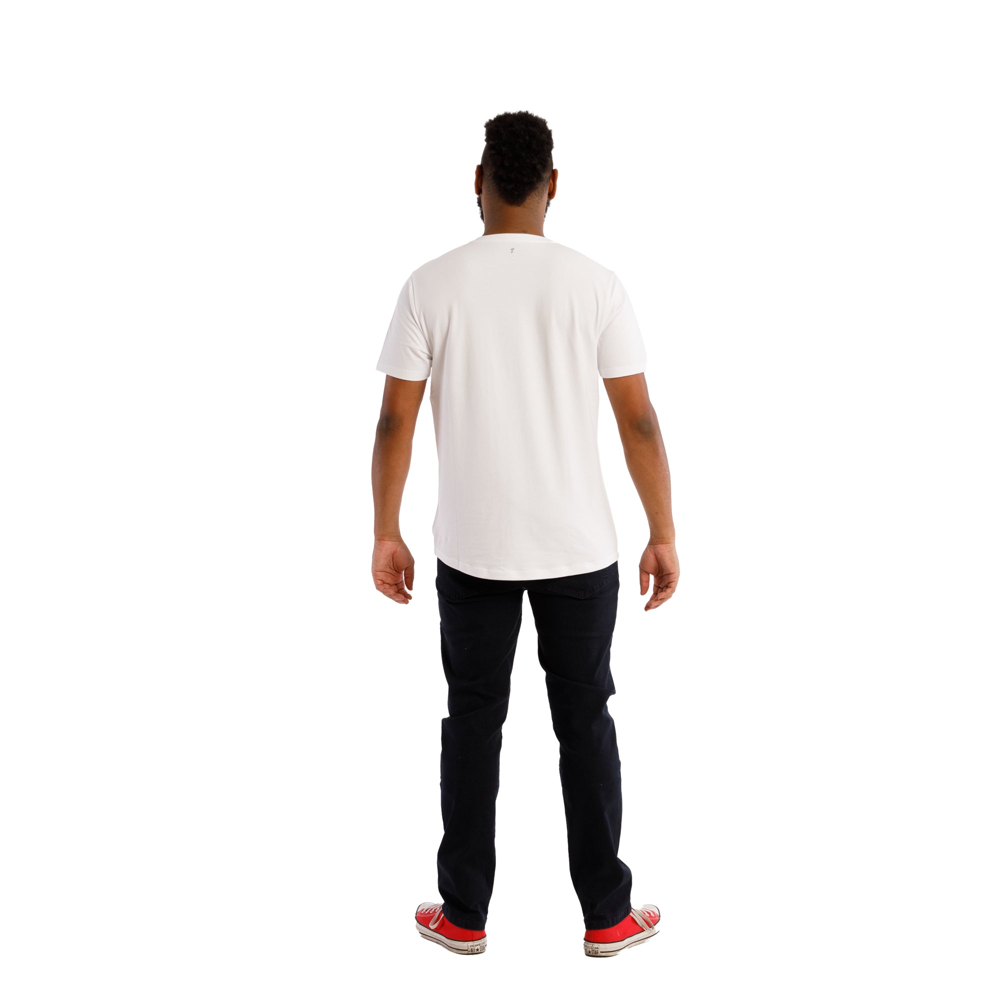 White / V-Neck T-Shirt | The Perfect Jean