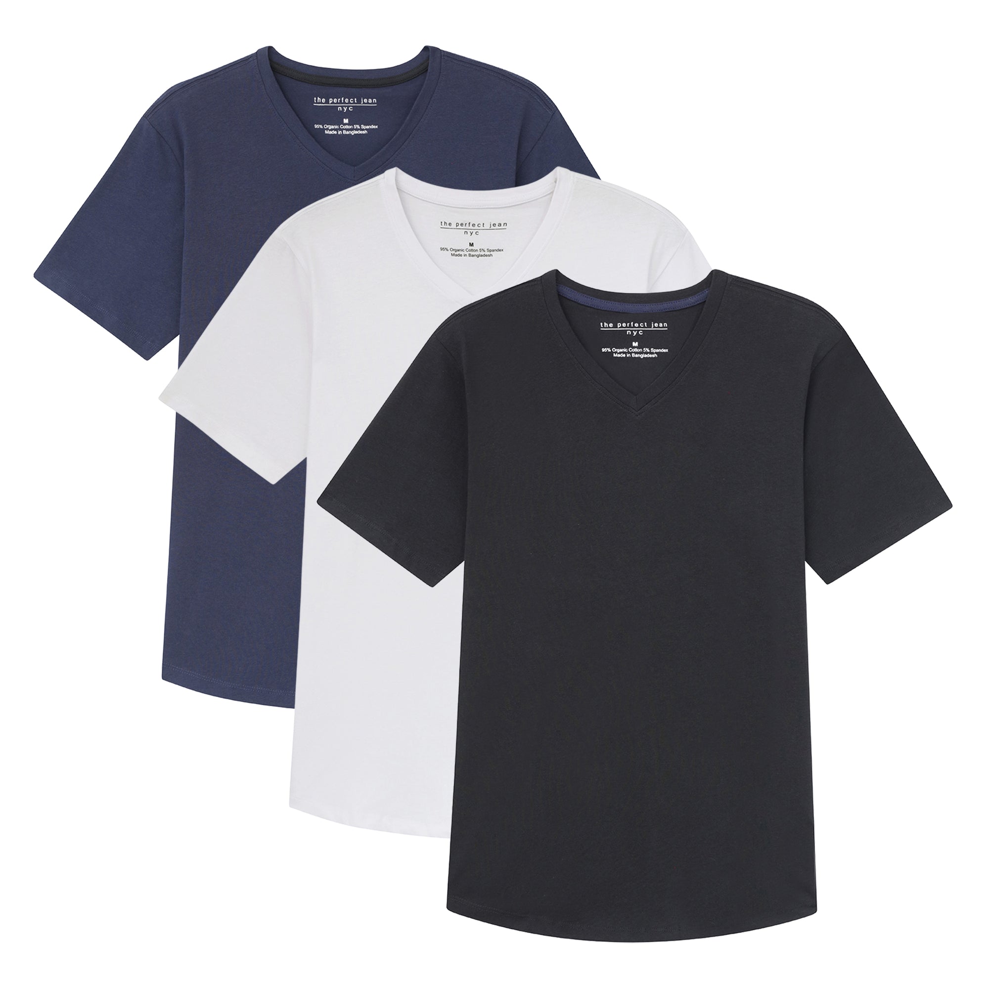 Organic V-Neck T-Shirt 3 Pack / The "Basic" Basic
