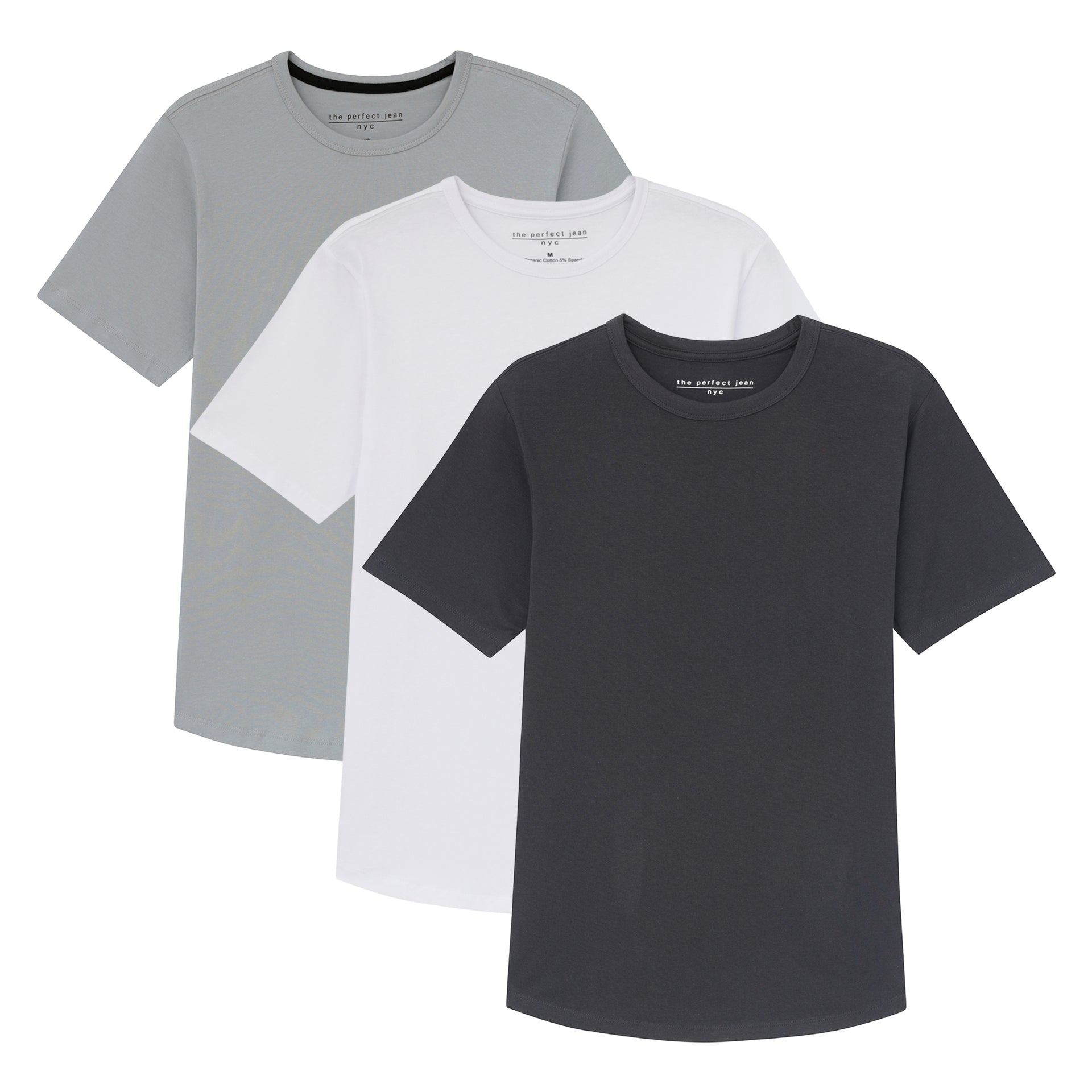 Organic Crew Neck T-Shirt 3 Pack / Essentials | The Perfect Jean