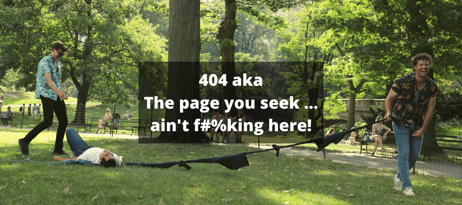 404 aka The page you seek... ain't f#%king here!