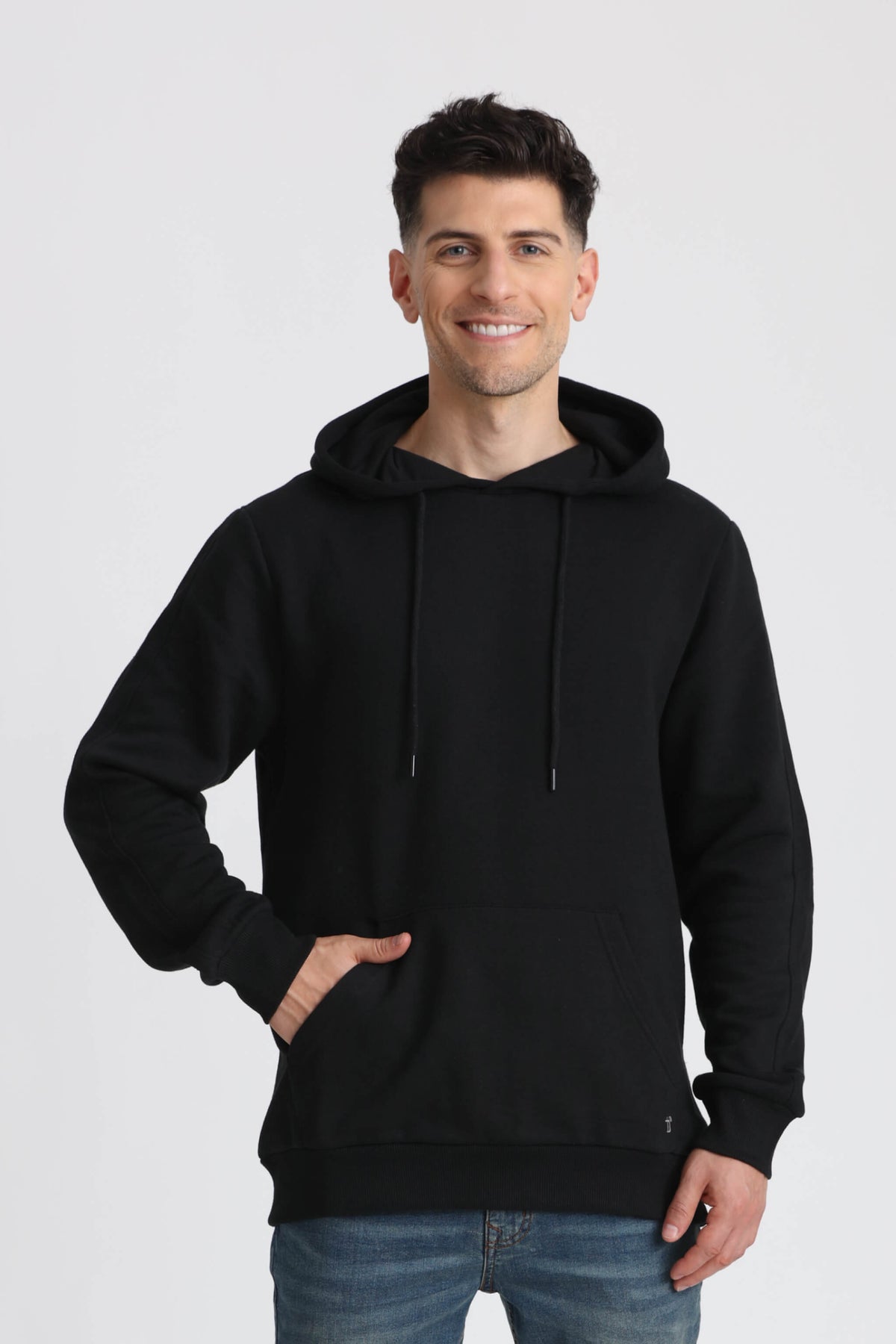 Solid Black Hoodie | The Perfect Jean