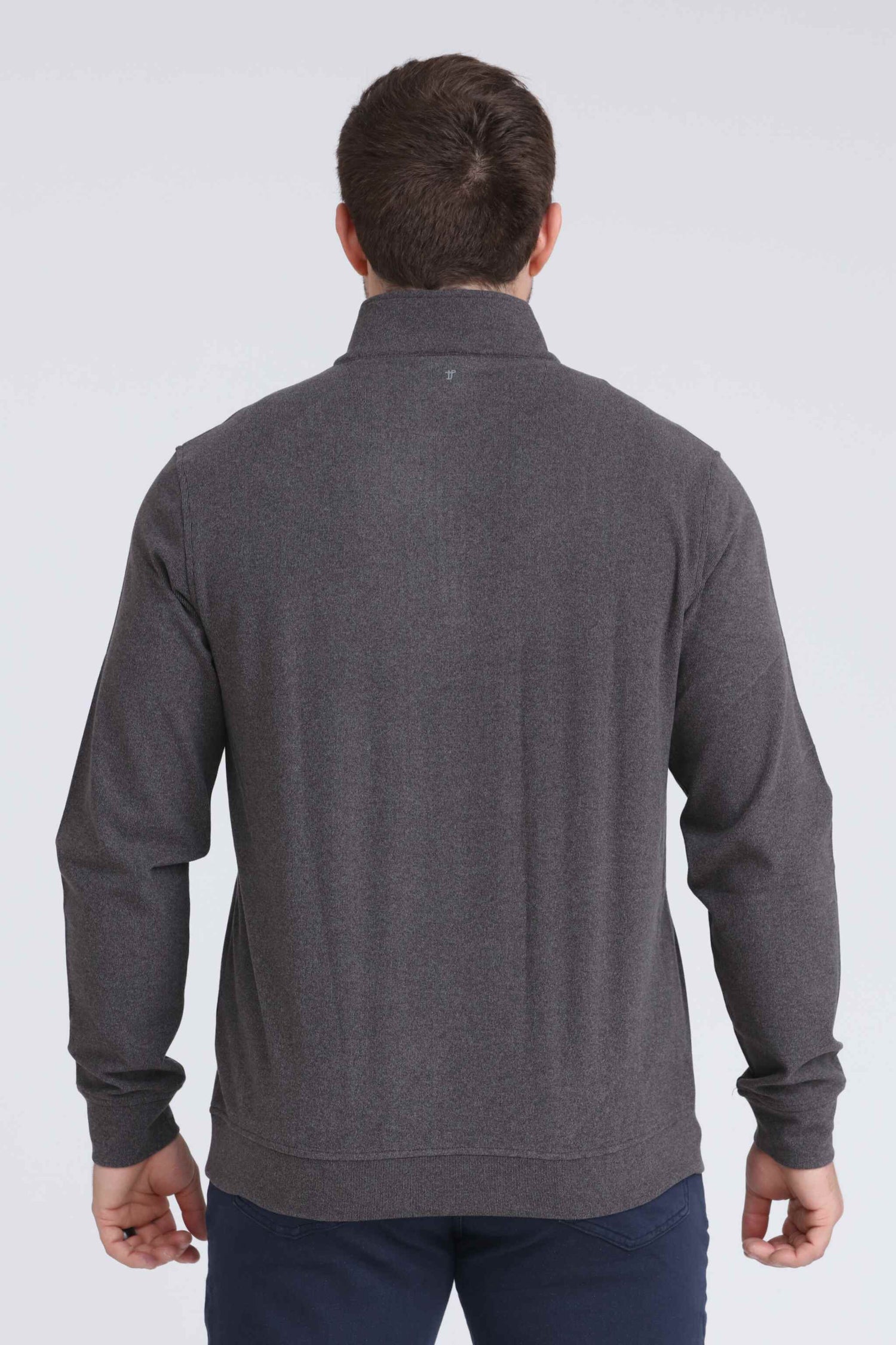 Quarter Zip Pullover / Charcoal Heather