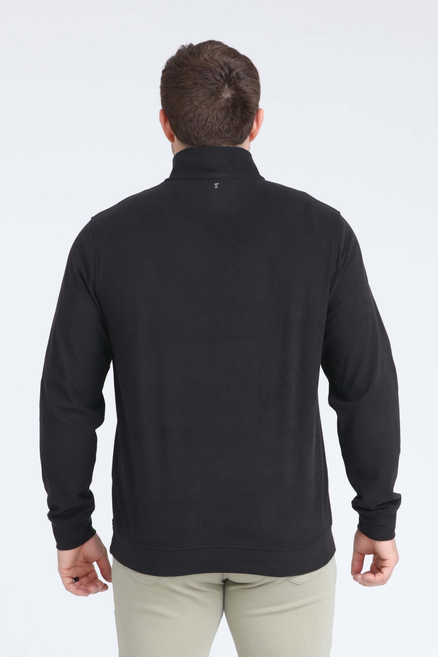 Quarter Zip Pullover / Black
