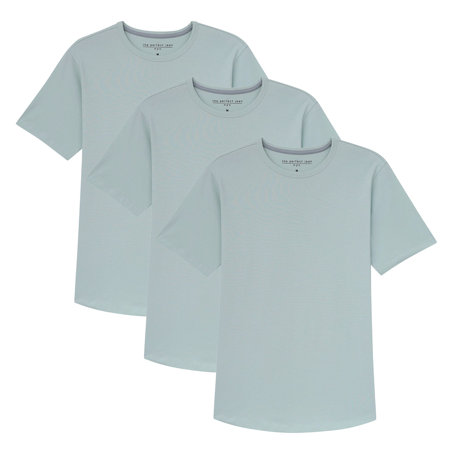 Organic Crew Neck T-Shirt 3 Pack / Mint