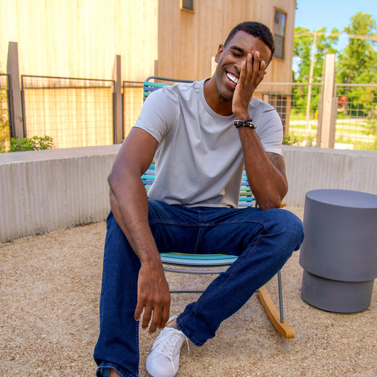 Organic Crew Neck T-Shirt 3 Pack / Black