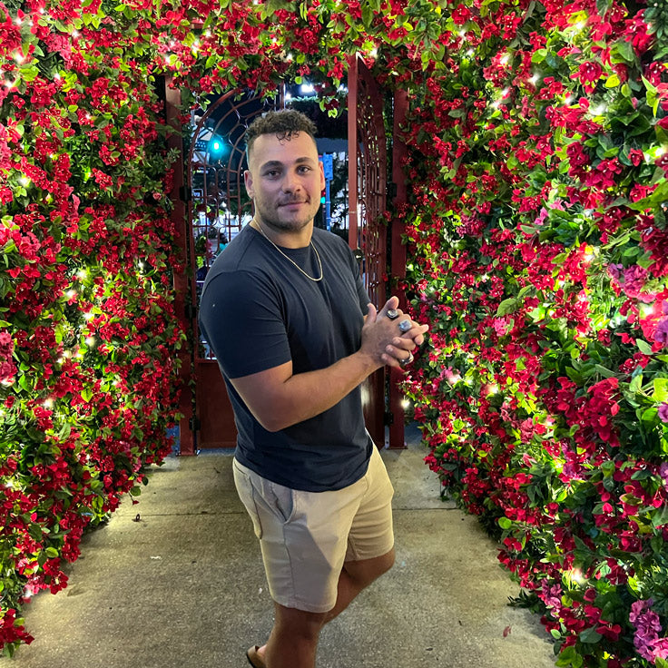 Organic Athletic Fit Crew Neck T-Shirt / Steel