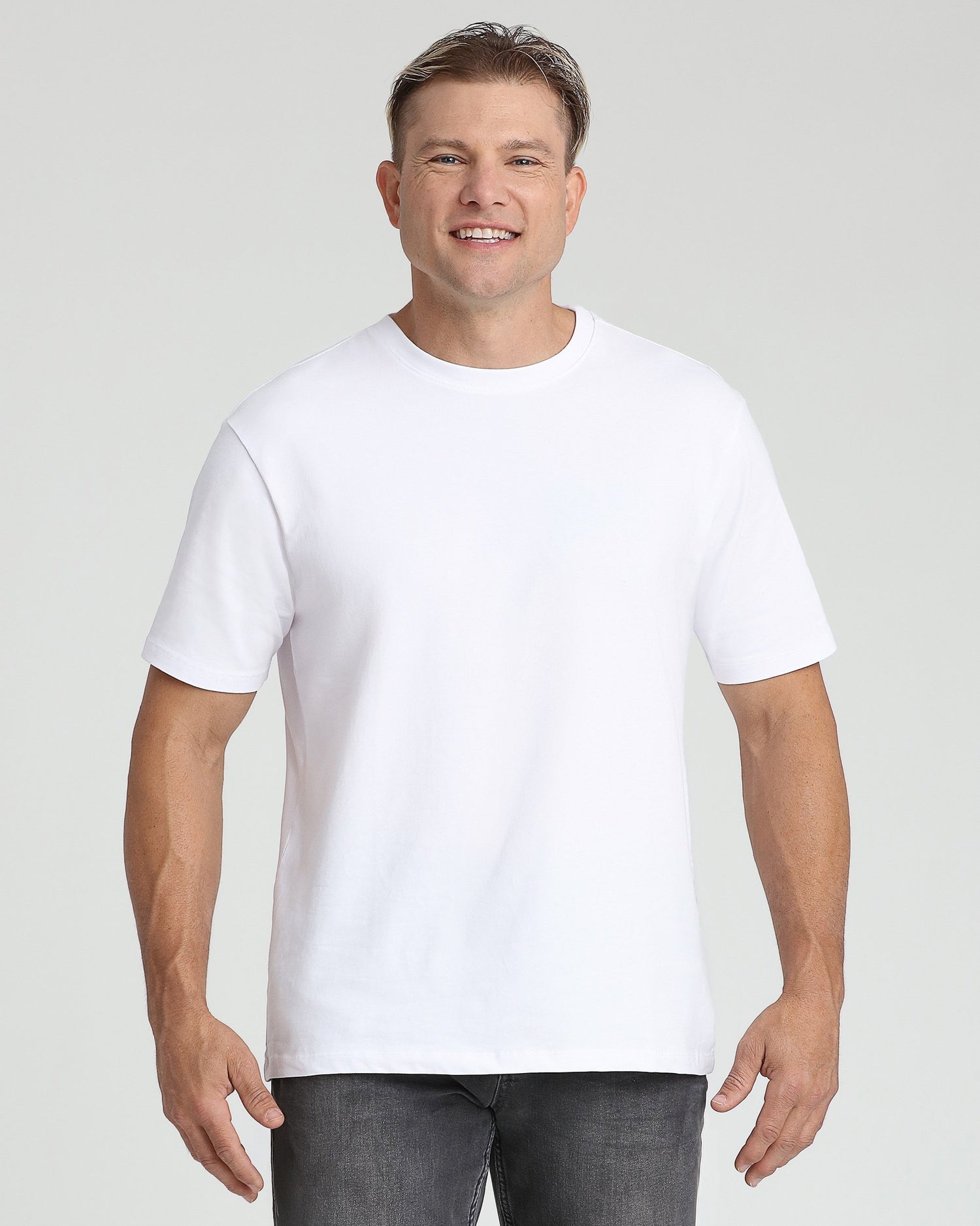 Organic Athletic Fit Crew Neck T-Shirt / White