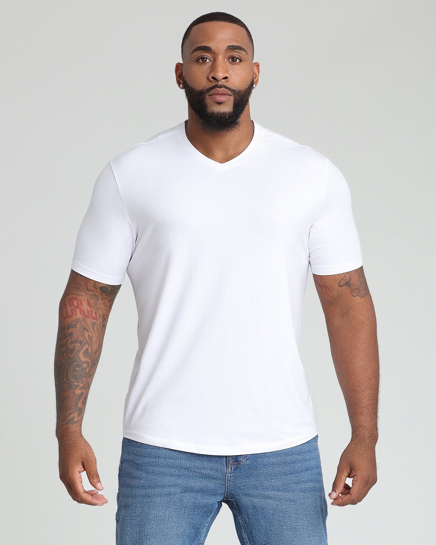 Organic V-Neck T-Shirt / White