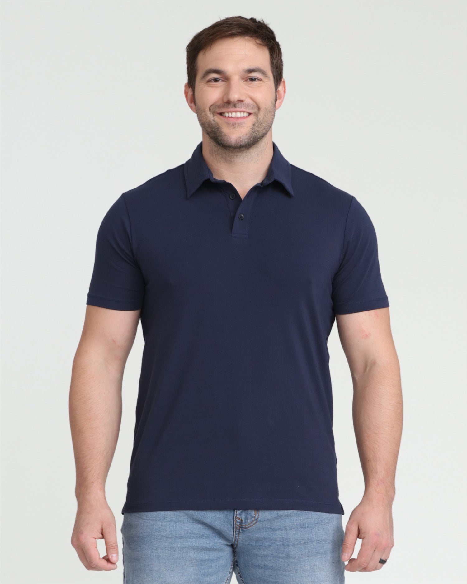 Organic Polo Shirt / Navy