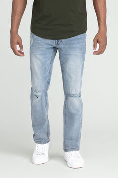 Slim Fit / Ice (Ripped - Light Tint) - Ice - Light Tint (Ripped) / 36 / 32