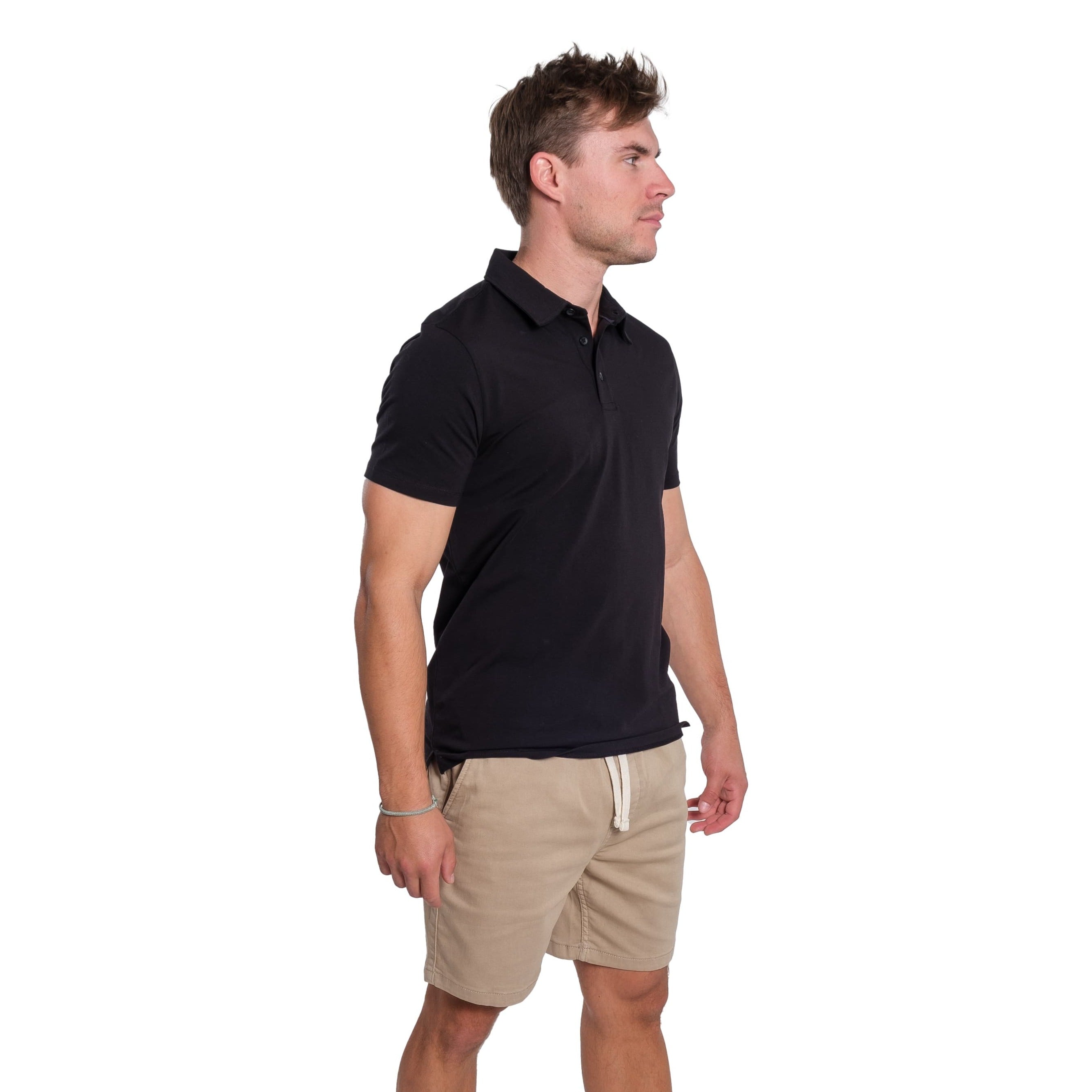 Organic Polo Shirt 3 Pack / Black