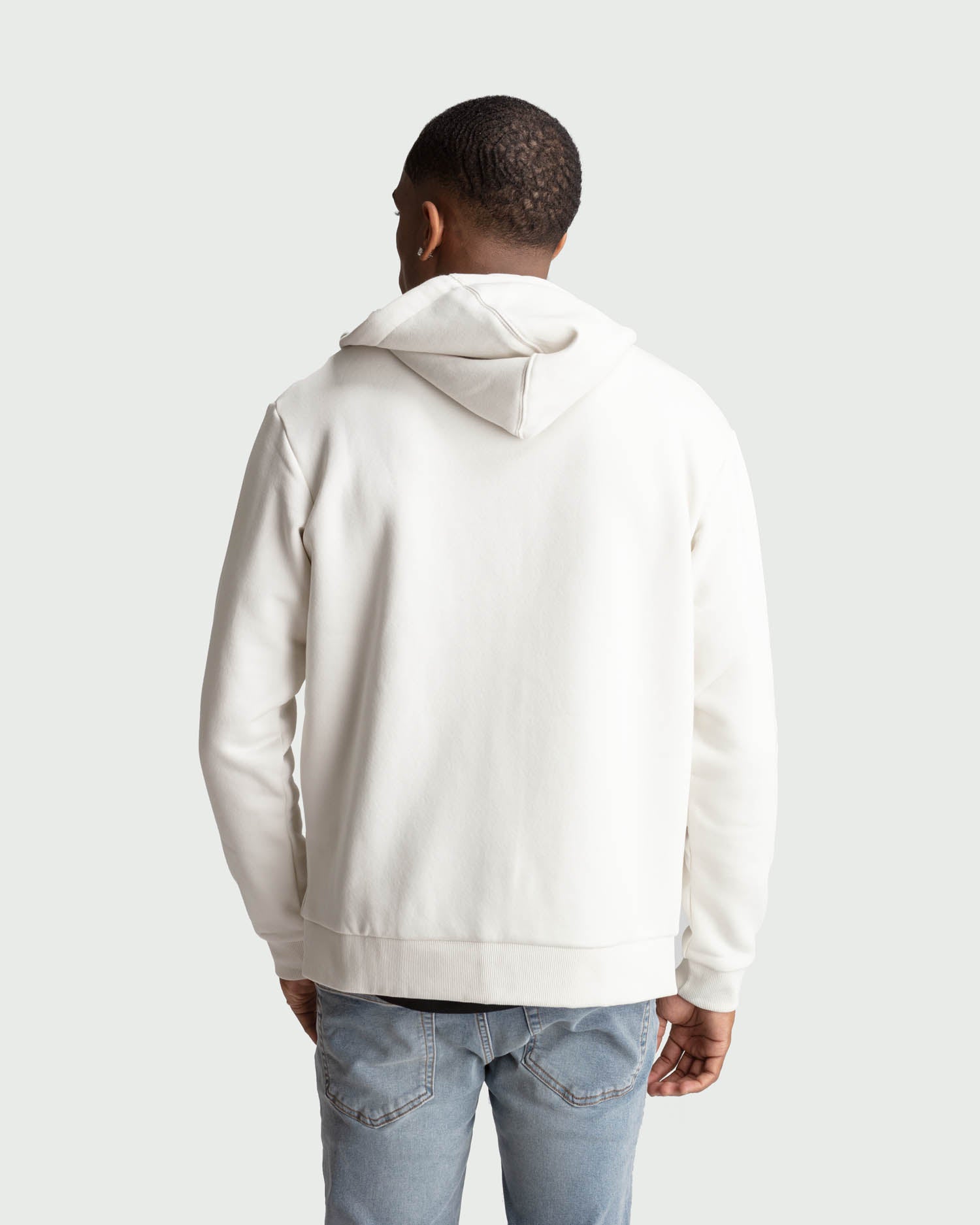 Full-Zip Hoodie in Natural