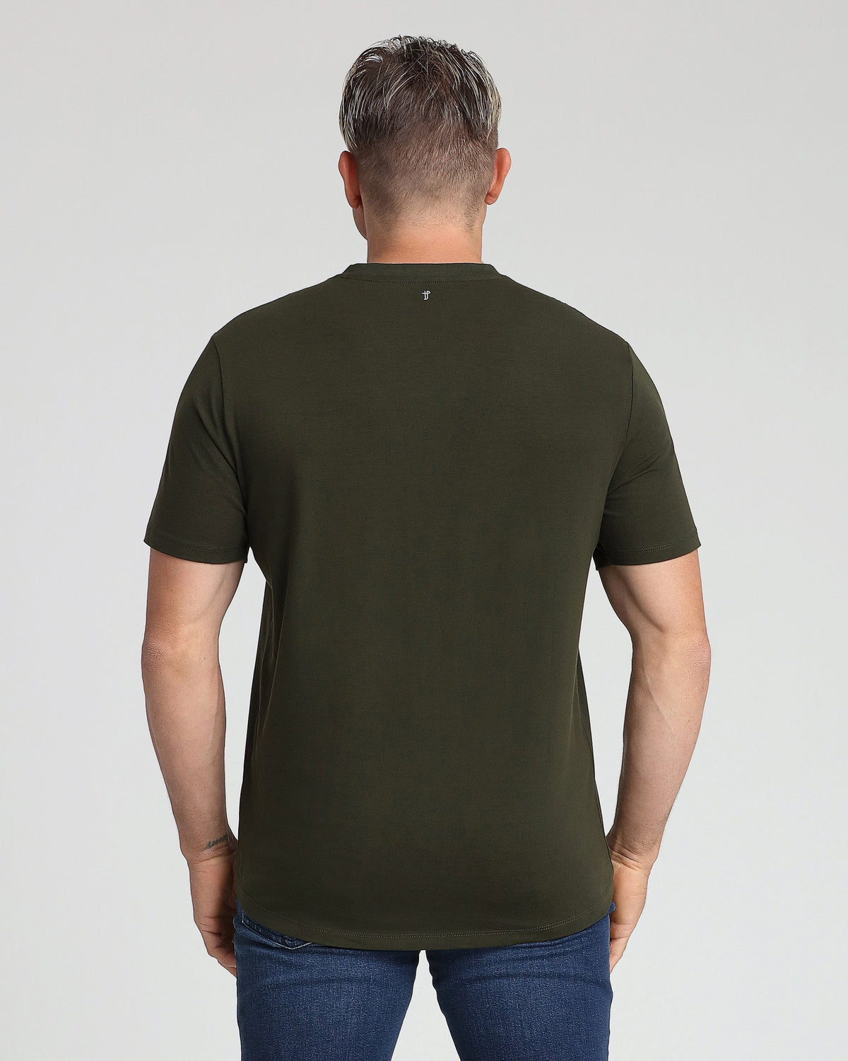 Organic V-Neck T-Shirt / Olive