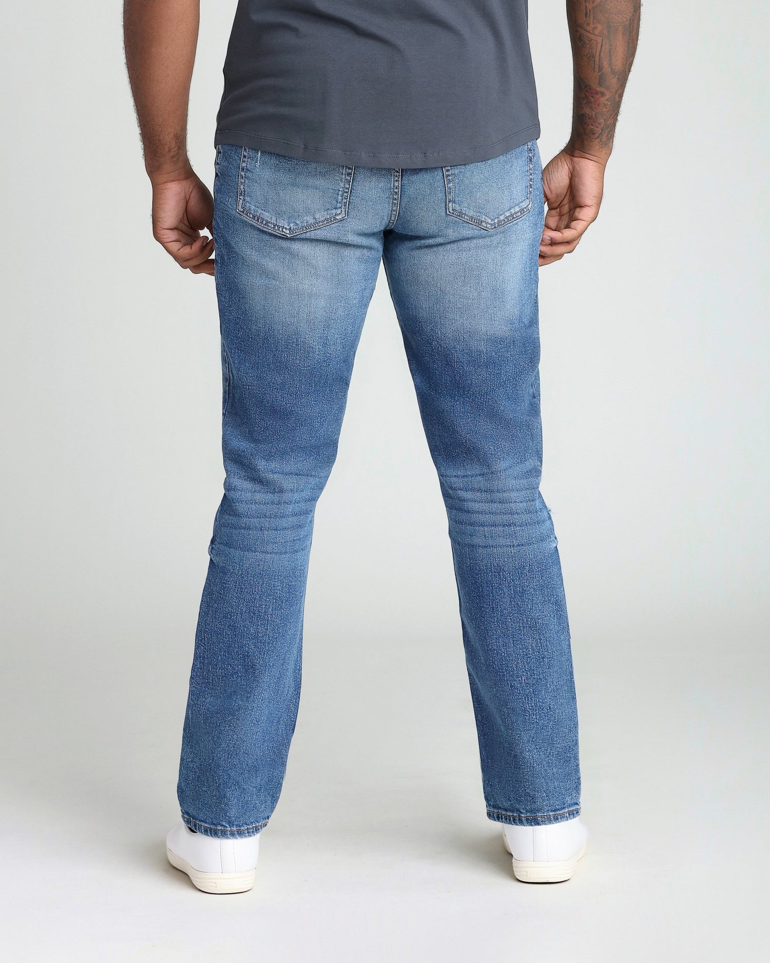 Athletic Fit / Glacier  (Ripped - Med Blue)