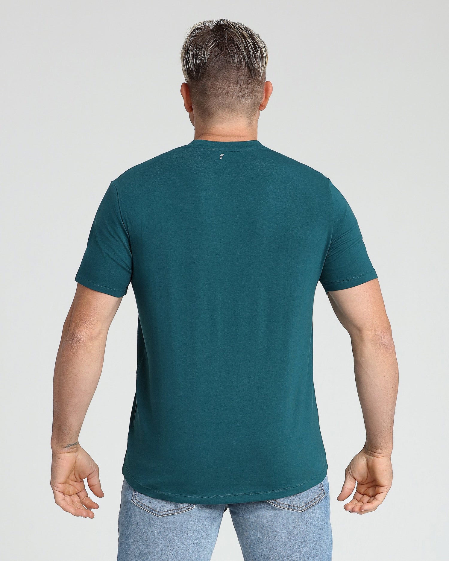 Organic V-Neck T-Shirt / Teal