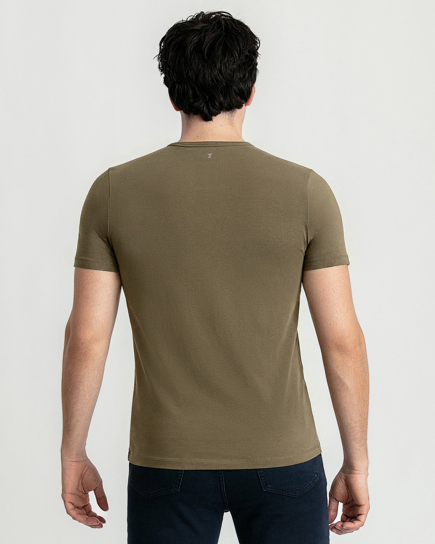 Organic Crew Neck T-Shirt / Military Olive