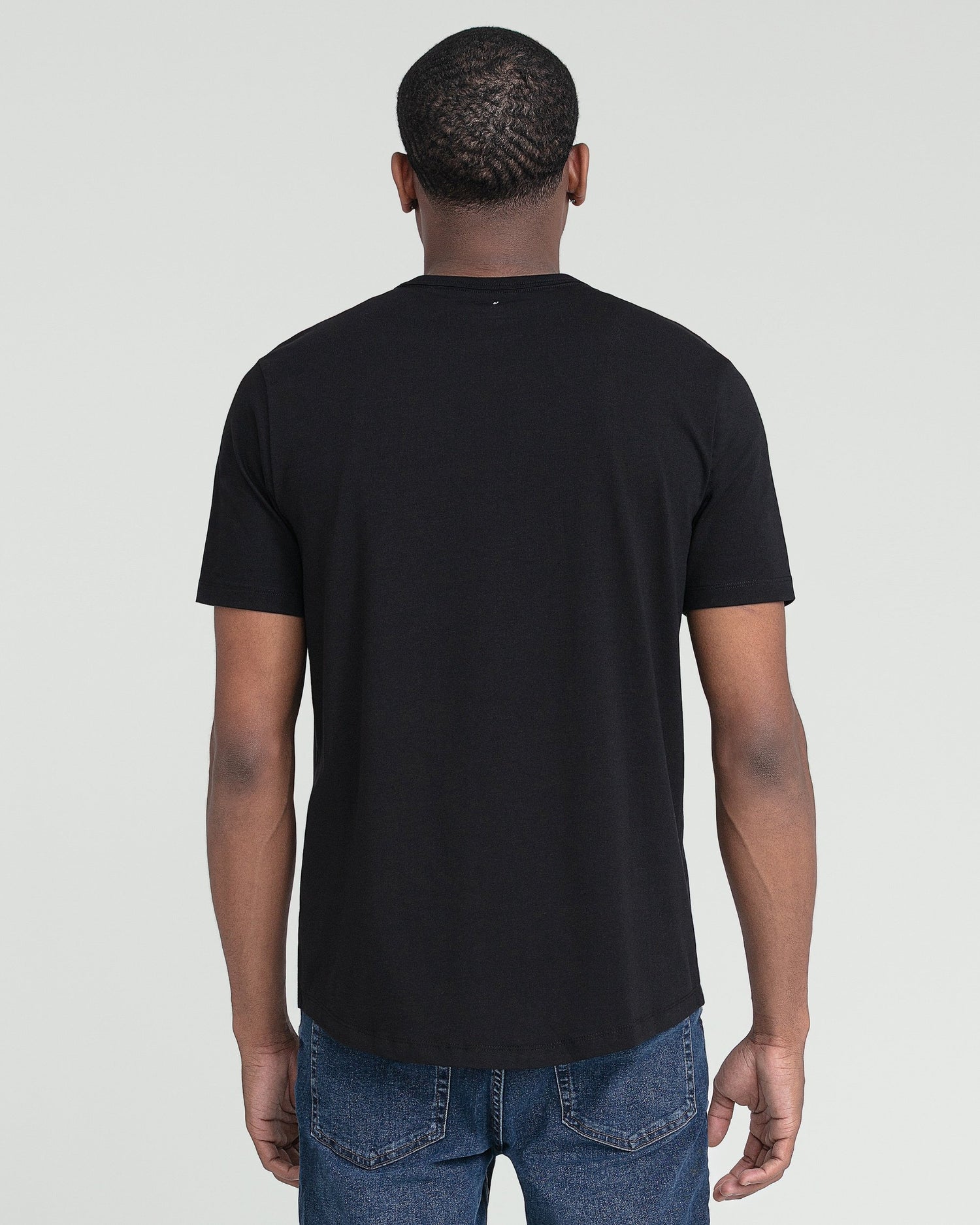 Organic Crew Neck T-Shirt / Black