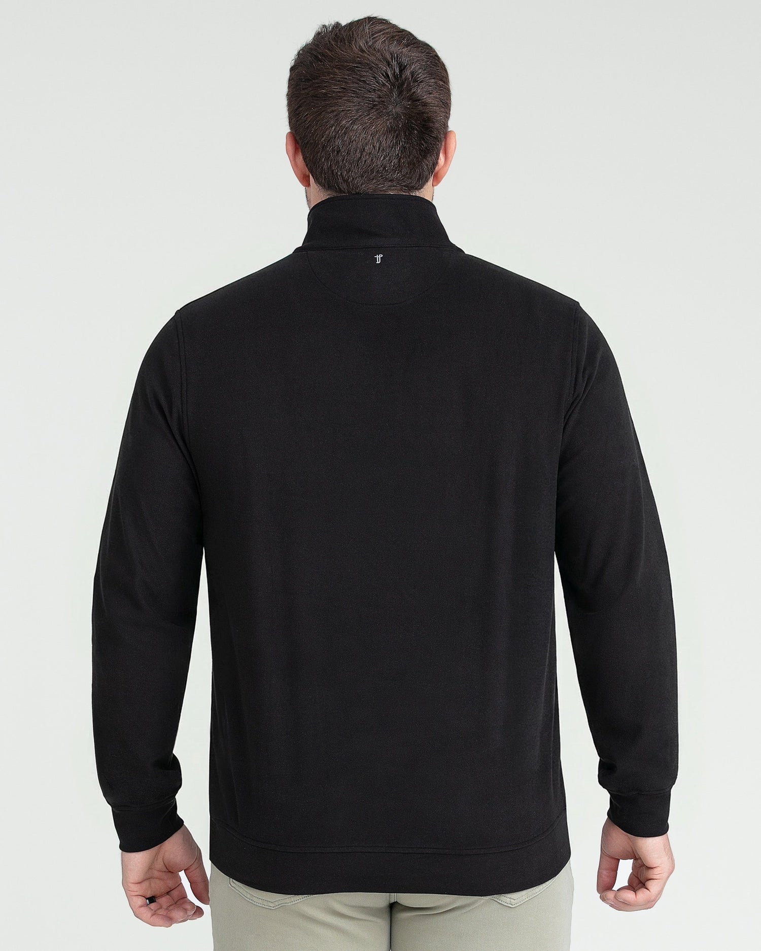 Quarter Zip Pullover / Black
