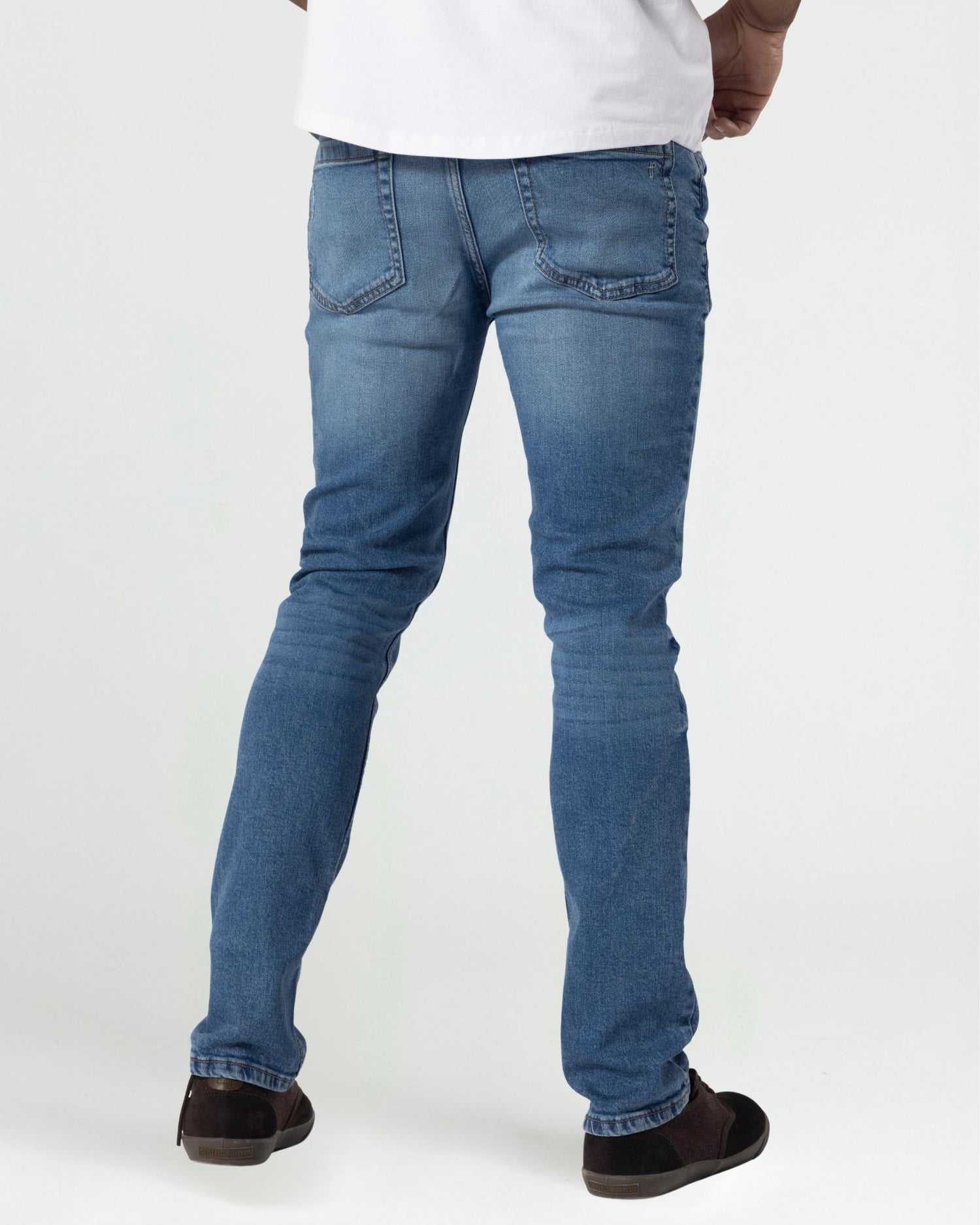 Slim Thick Fit / Glacier  (Ripped - Med Blue)